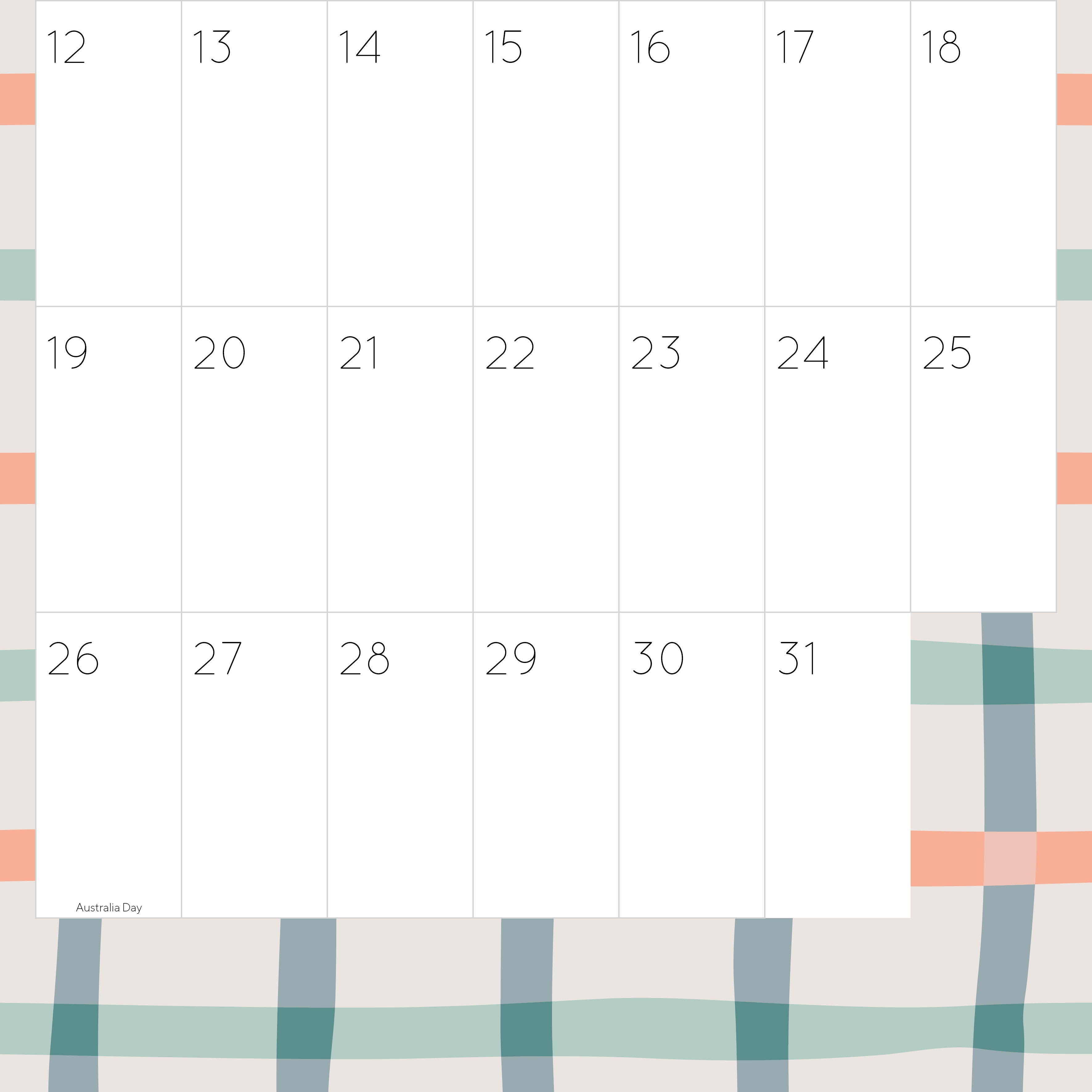 2026 BIG DATES - Easy-to-See - Square Wall Calendar