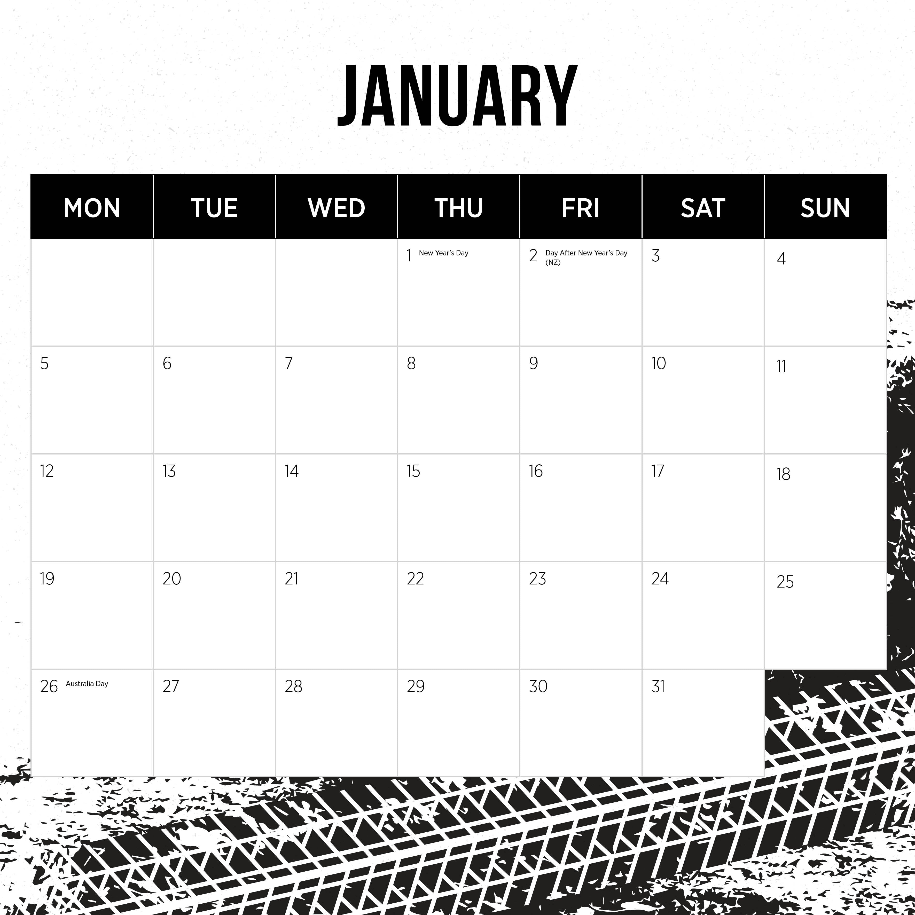 2026 Big Rigs - Square Wall Calendar