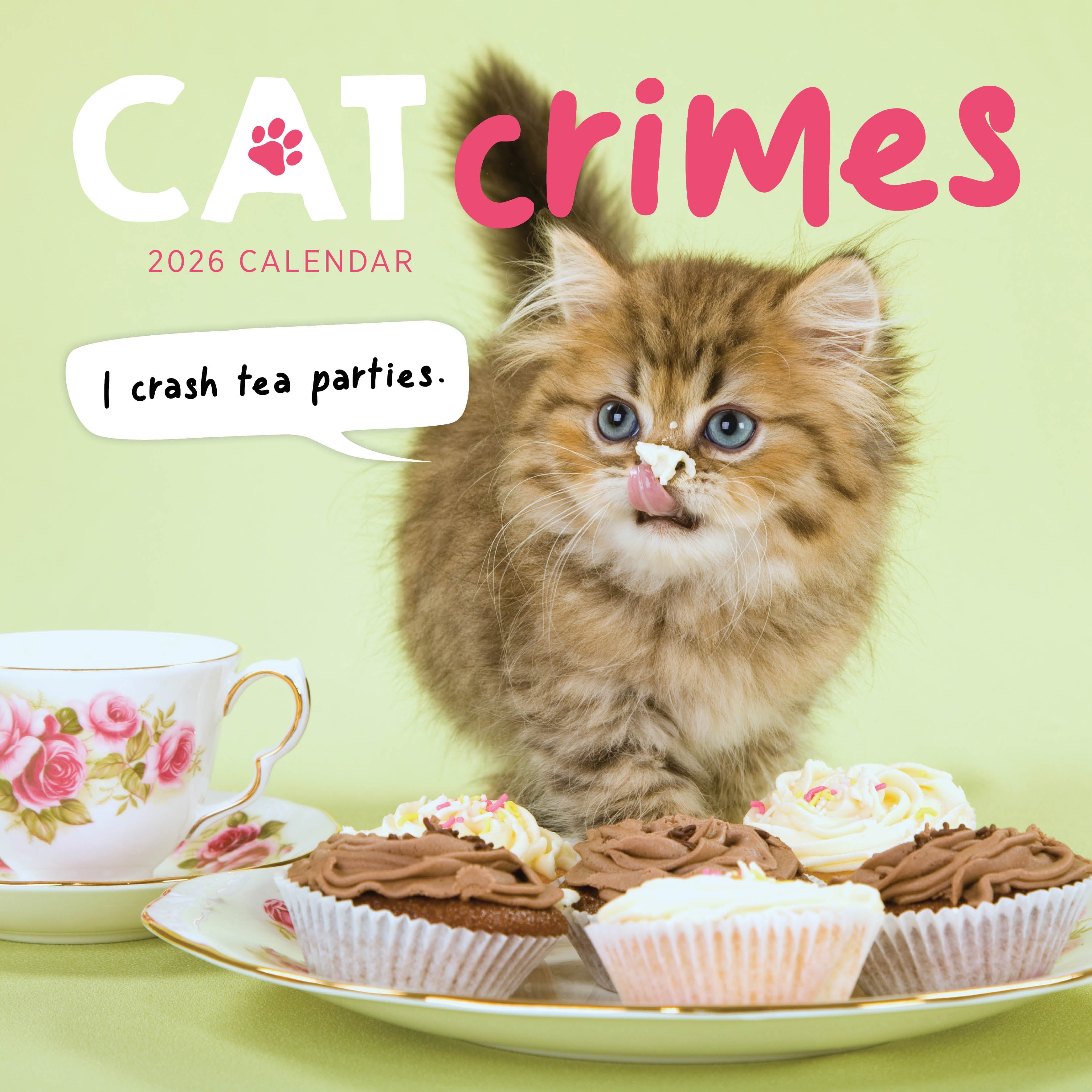 2026 Cat Crimes - Square Wall Calendar