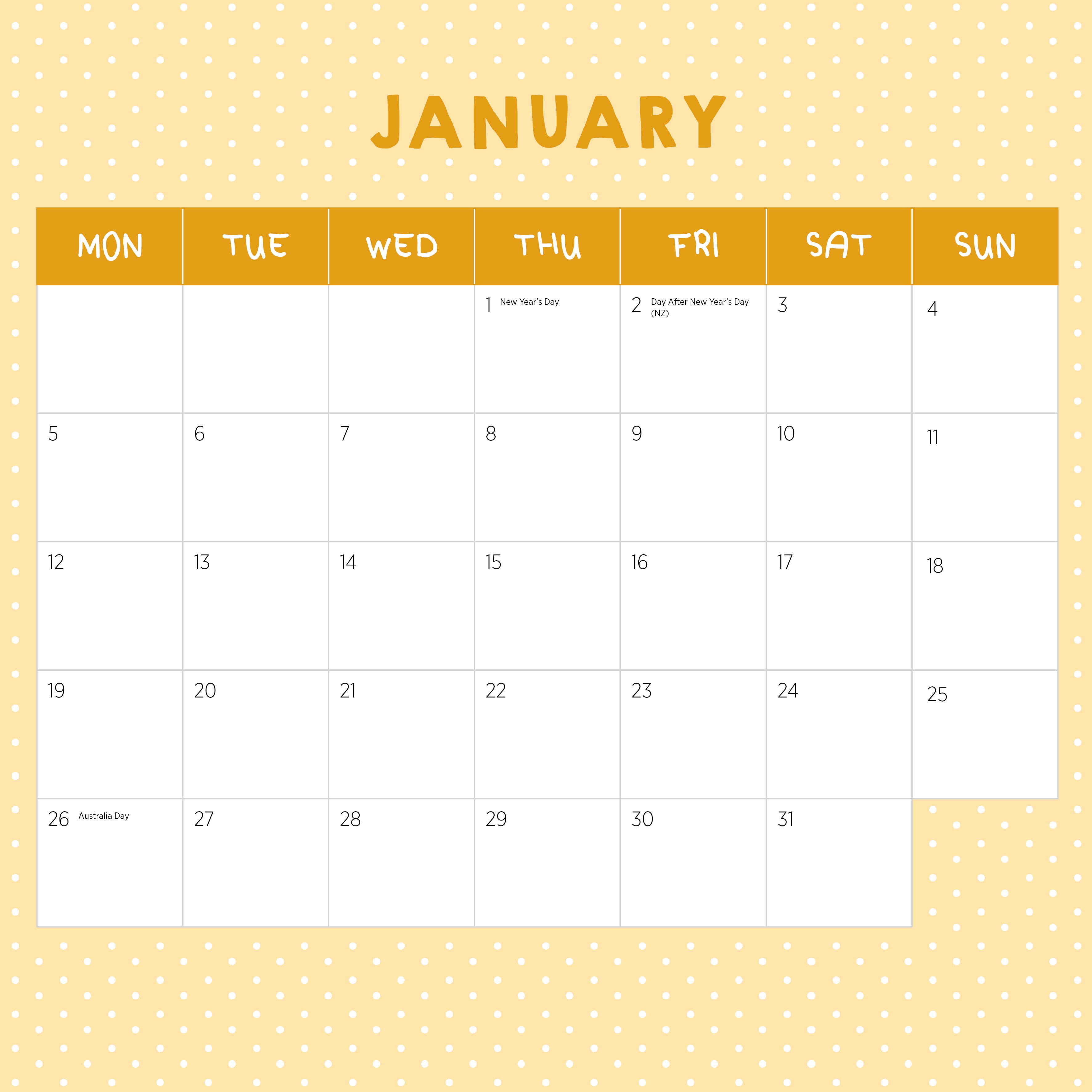 2026 Cats In Small Places - Square Wall Calendar