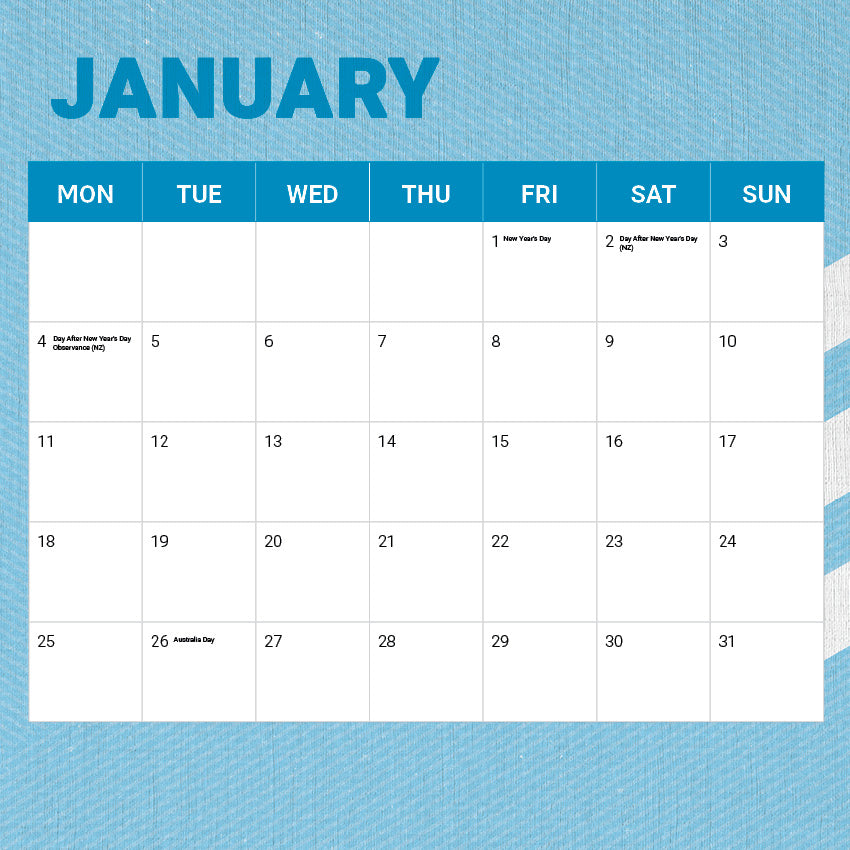 2027 NRL Cronulla Sharks calendar – image 3