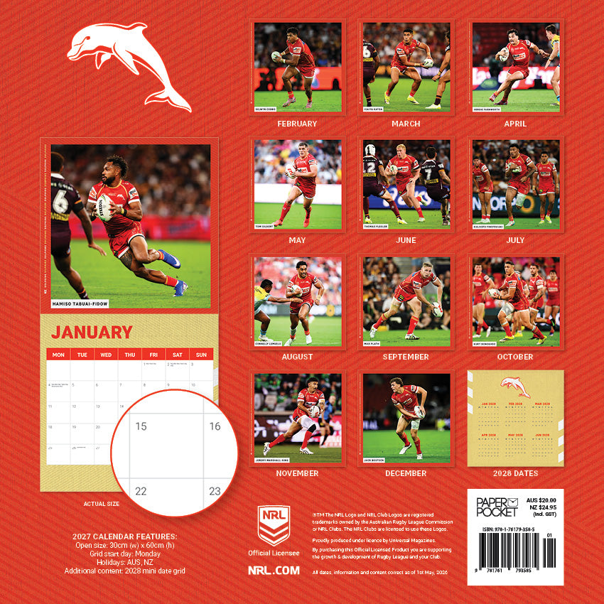 2027 NRL Dolphins  calendar – image 4