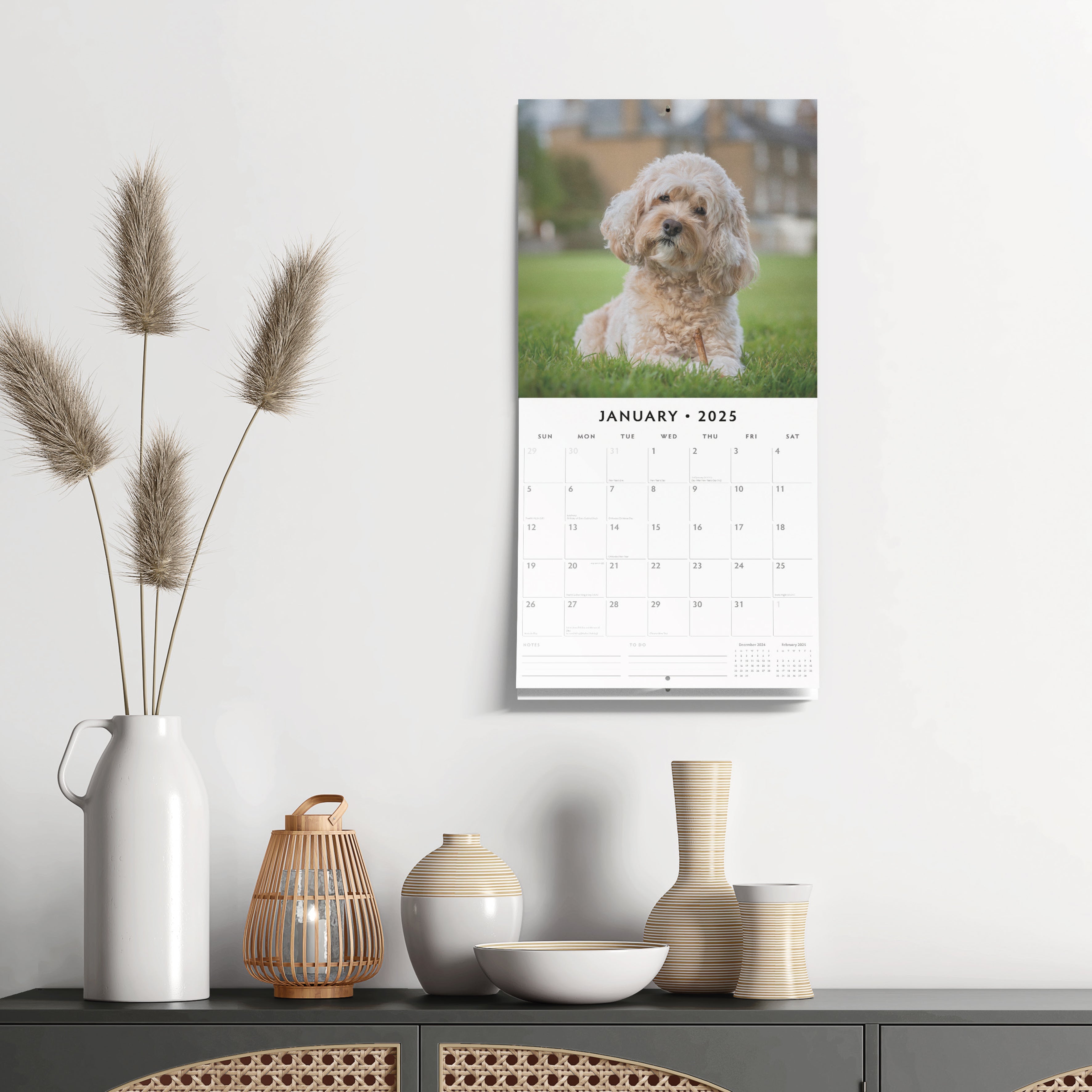 2025 Cavapoos - Square Wall Calendar