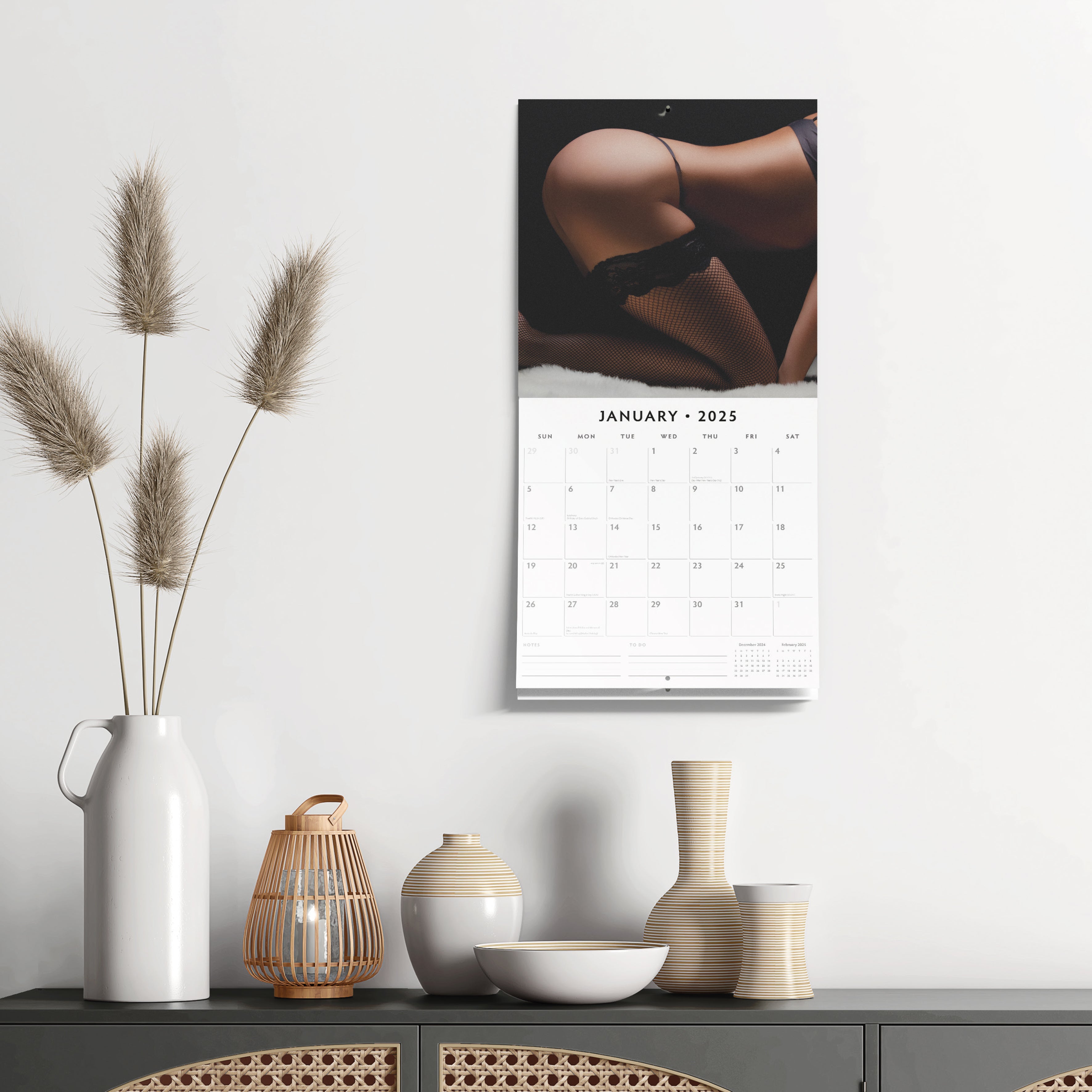 2025 Erotic Lingerie - Square Wall Calendar