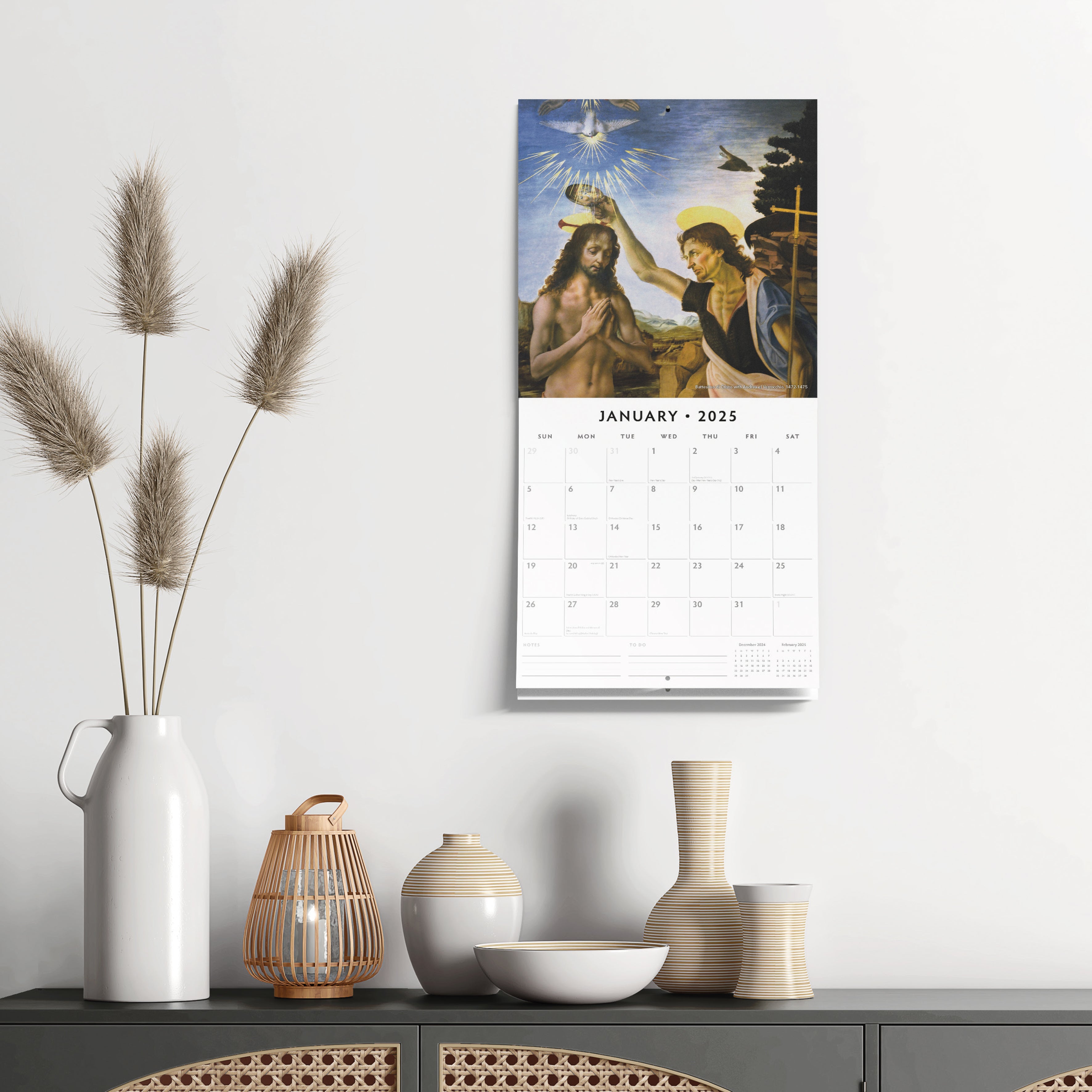 2025 Da Vinci - Square Wall Calendar