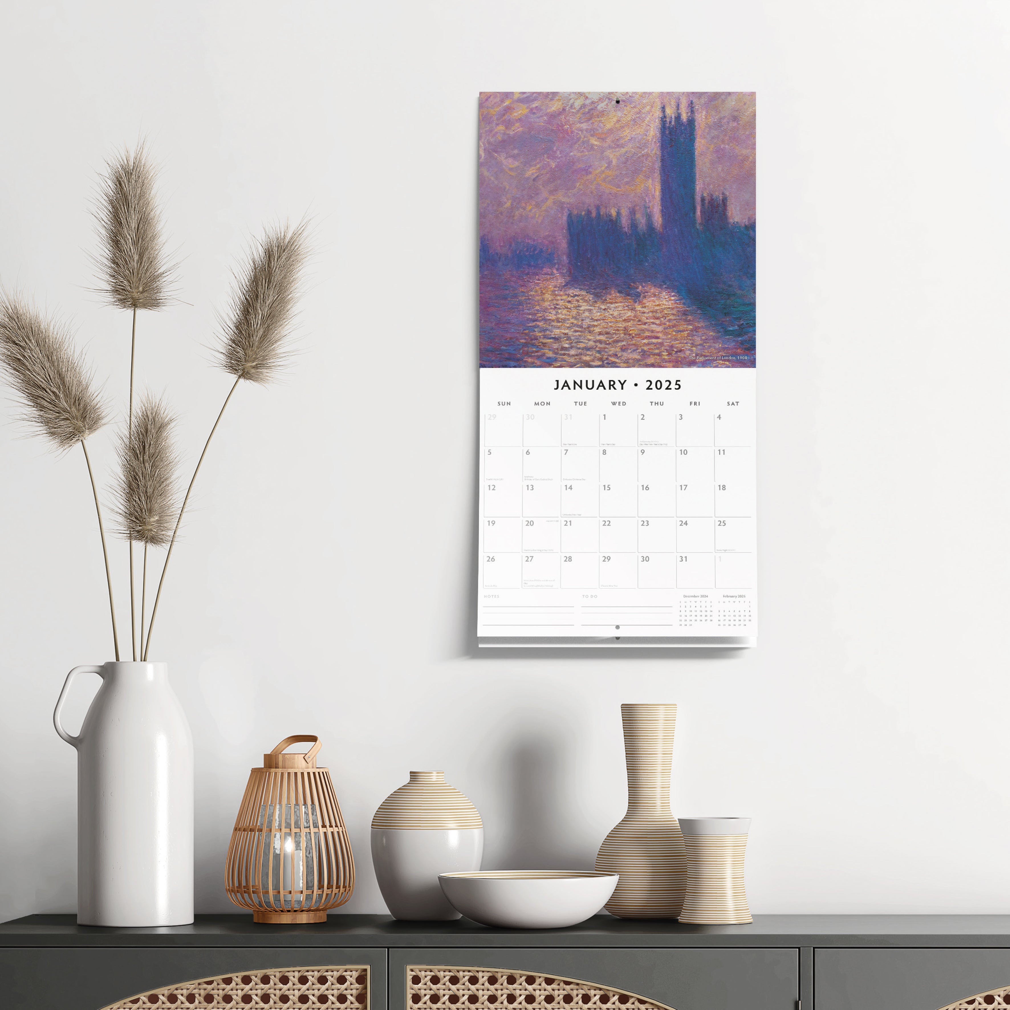 2025 Monet - Square Wall Calendar