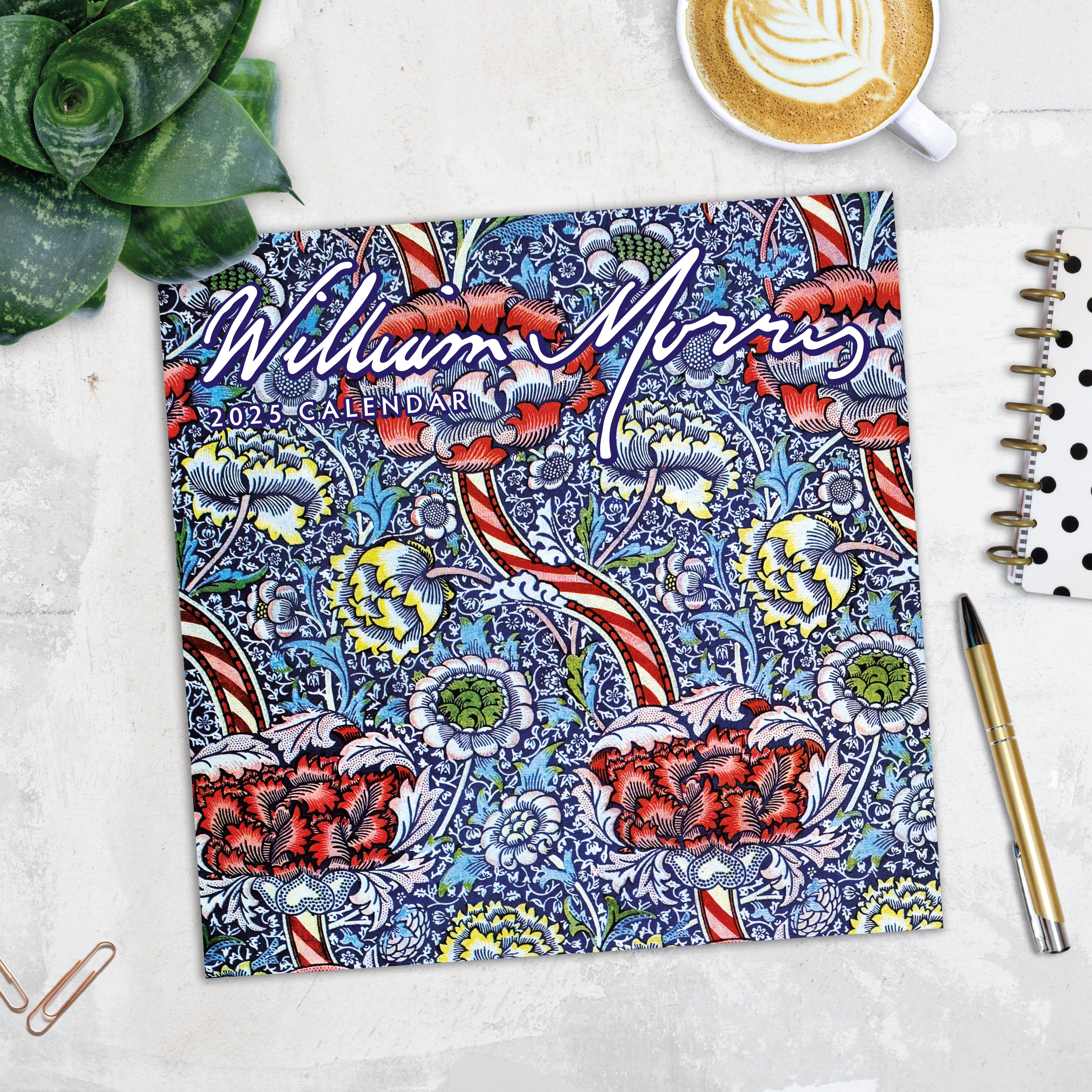 2025 William Morris - Square Wall Calendar