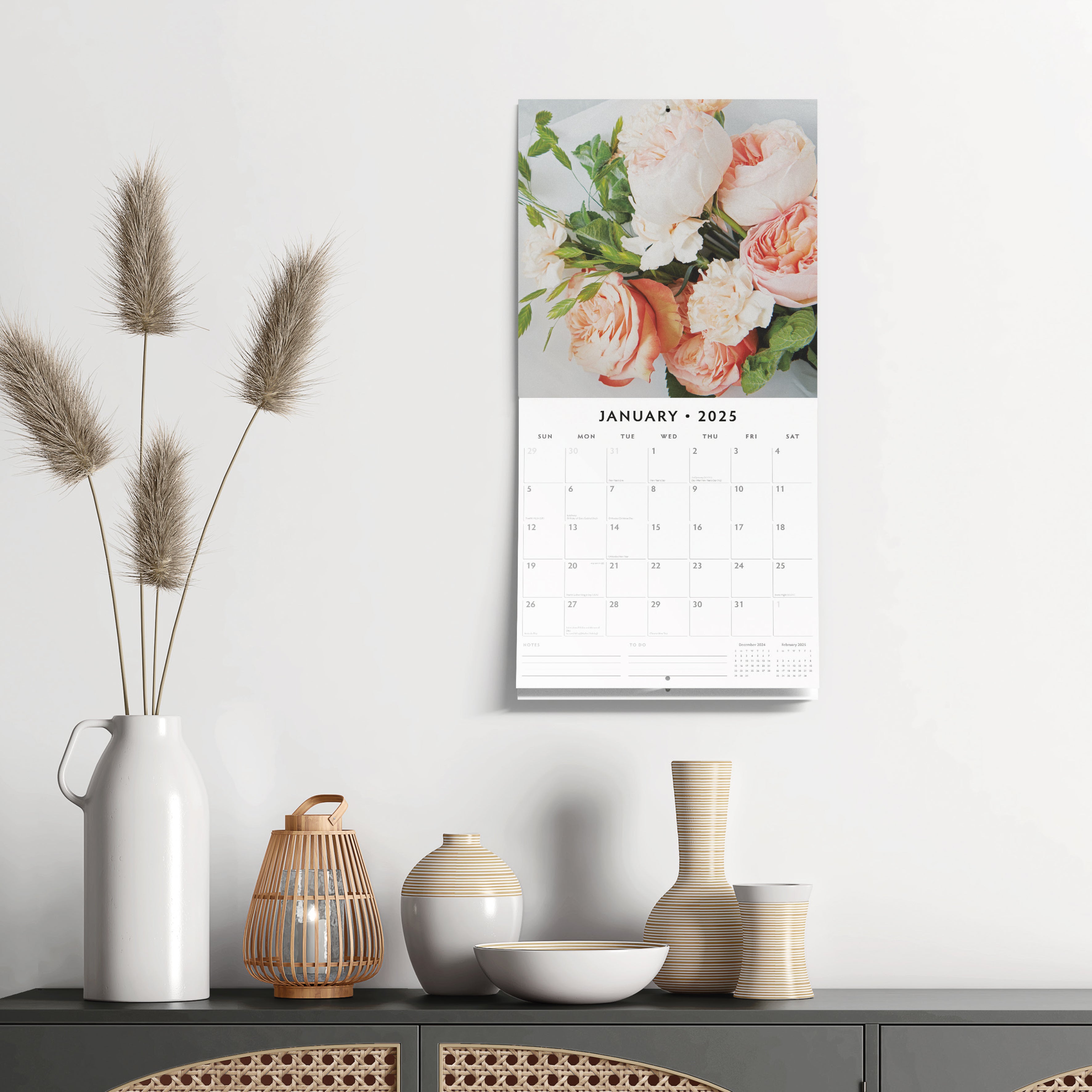 2025 Floral Collection - Square Wall Calendar