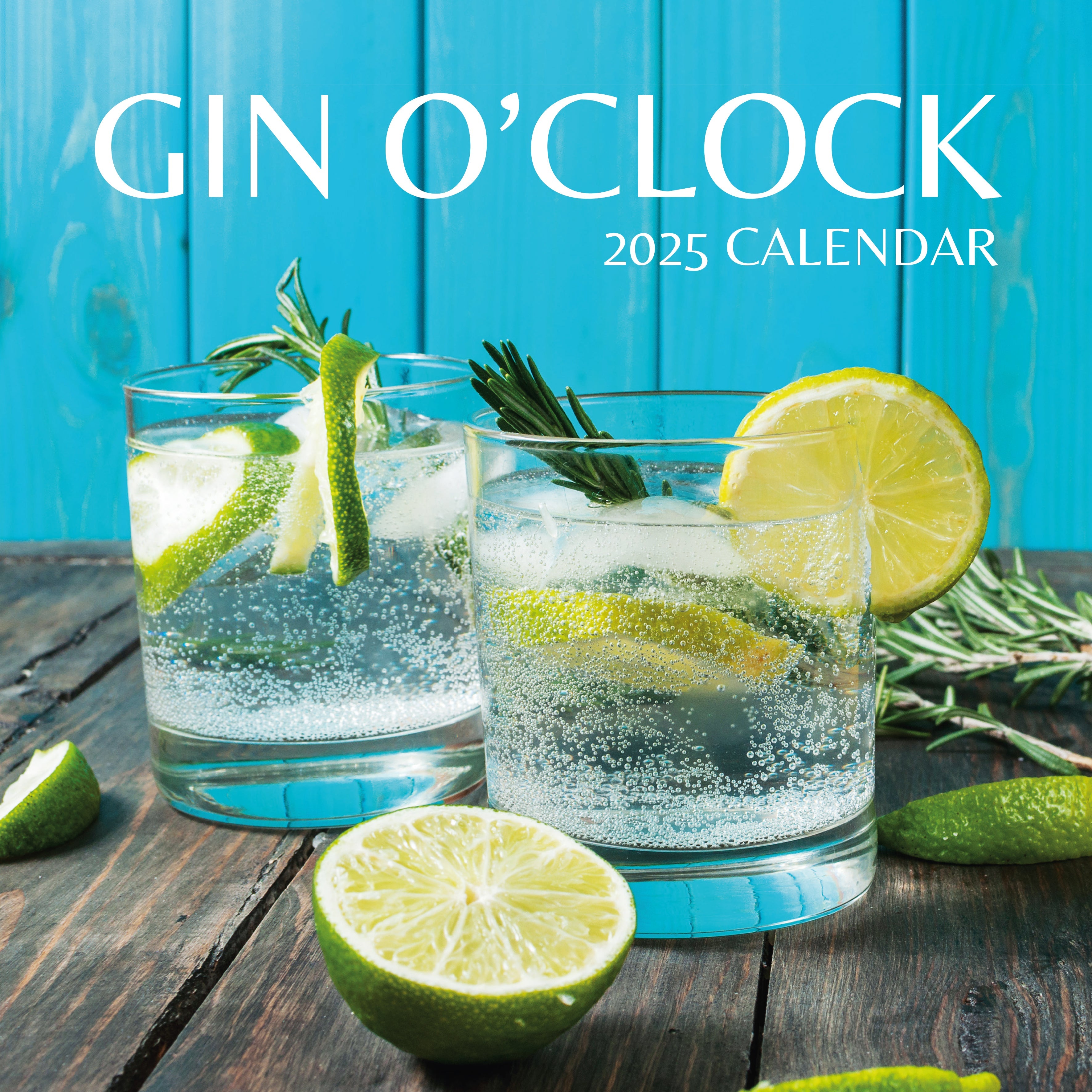 2025 Gin O'Clock - Square Wall Calendar