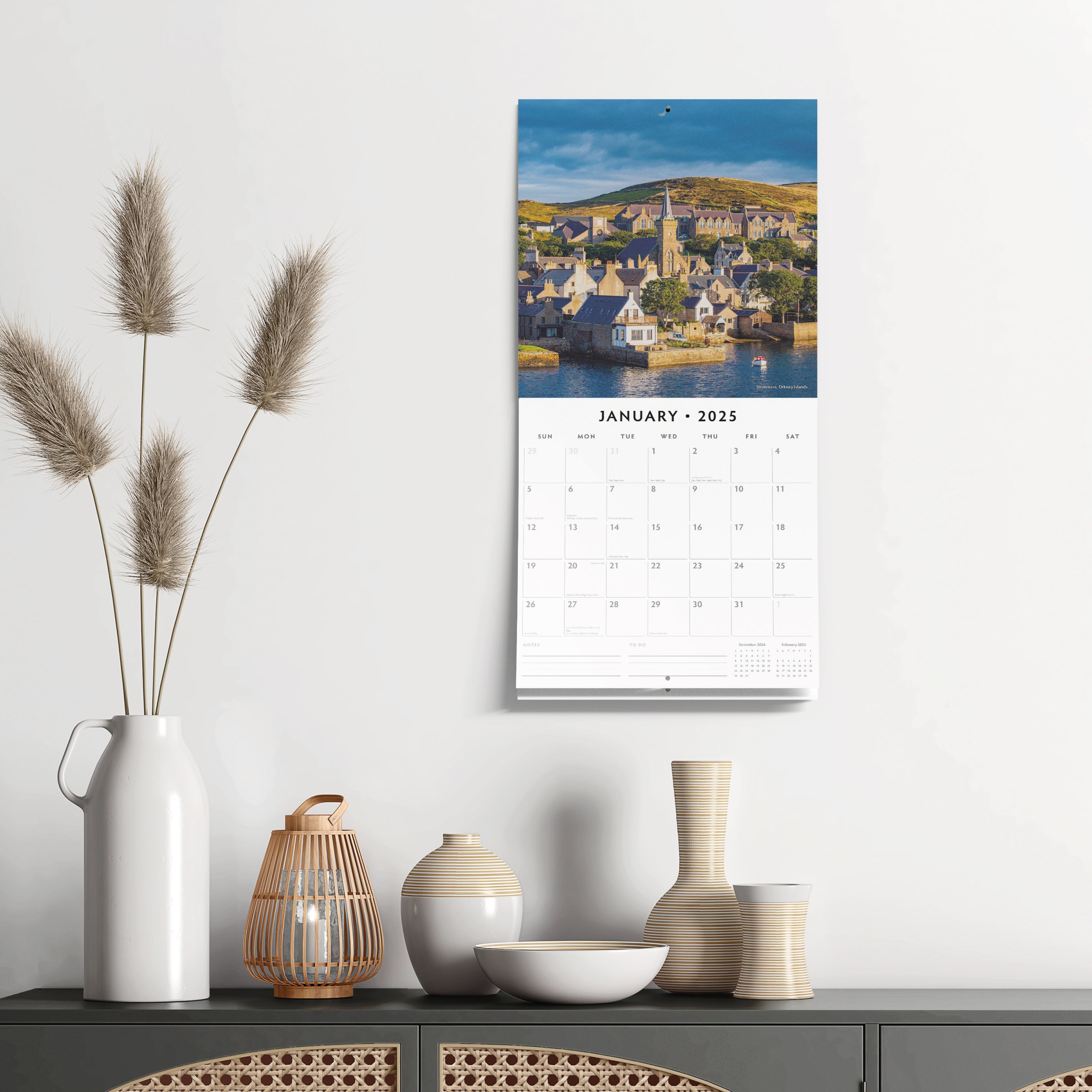 2025 Britain's Most Beautiful Villages - Square Wall Calendar