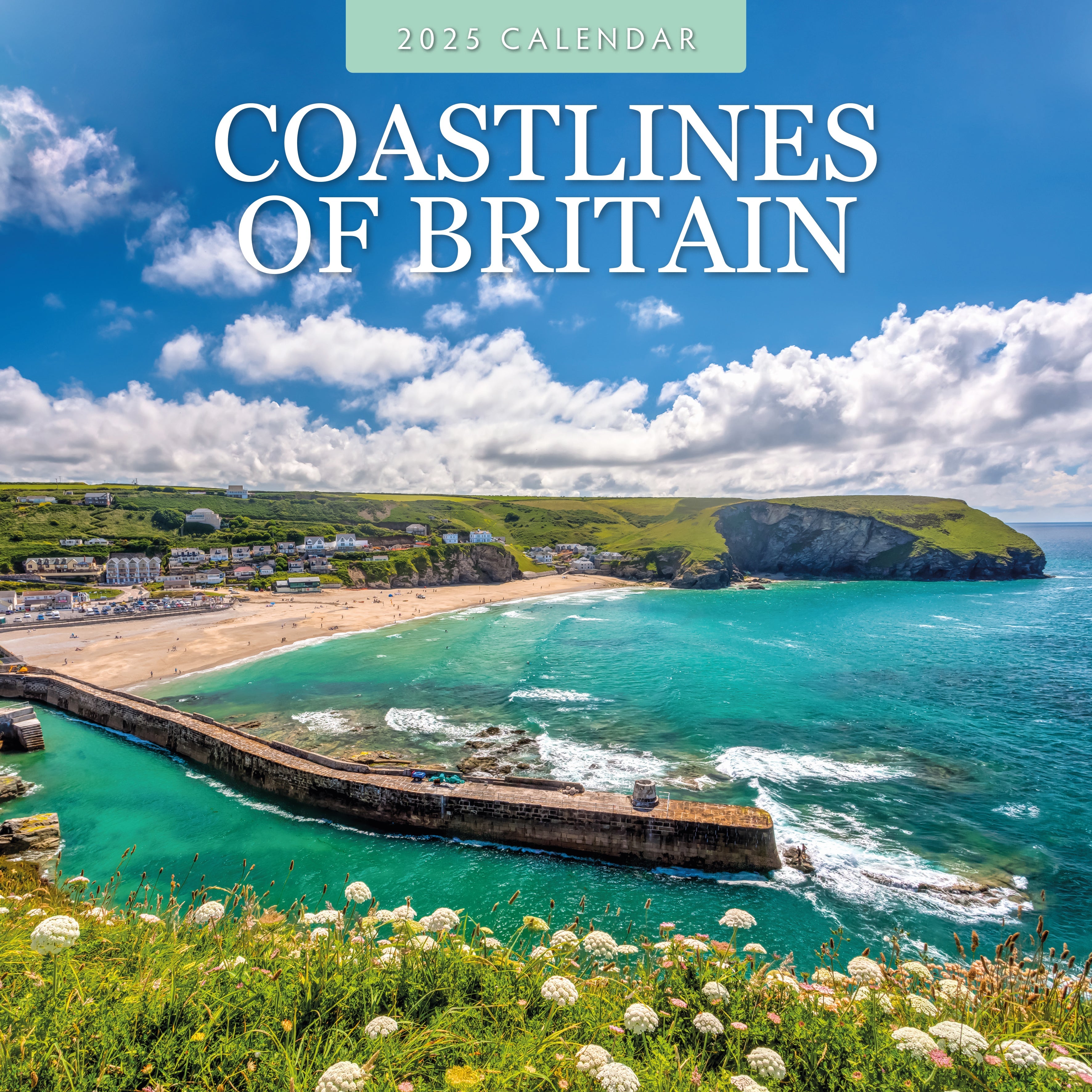 2025 Coastlines of Britain - Square Wall Calendar