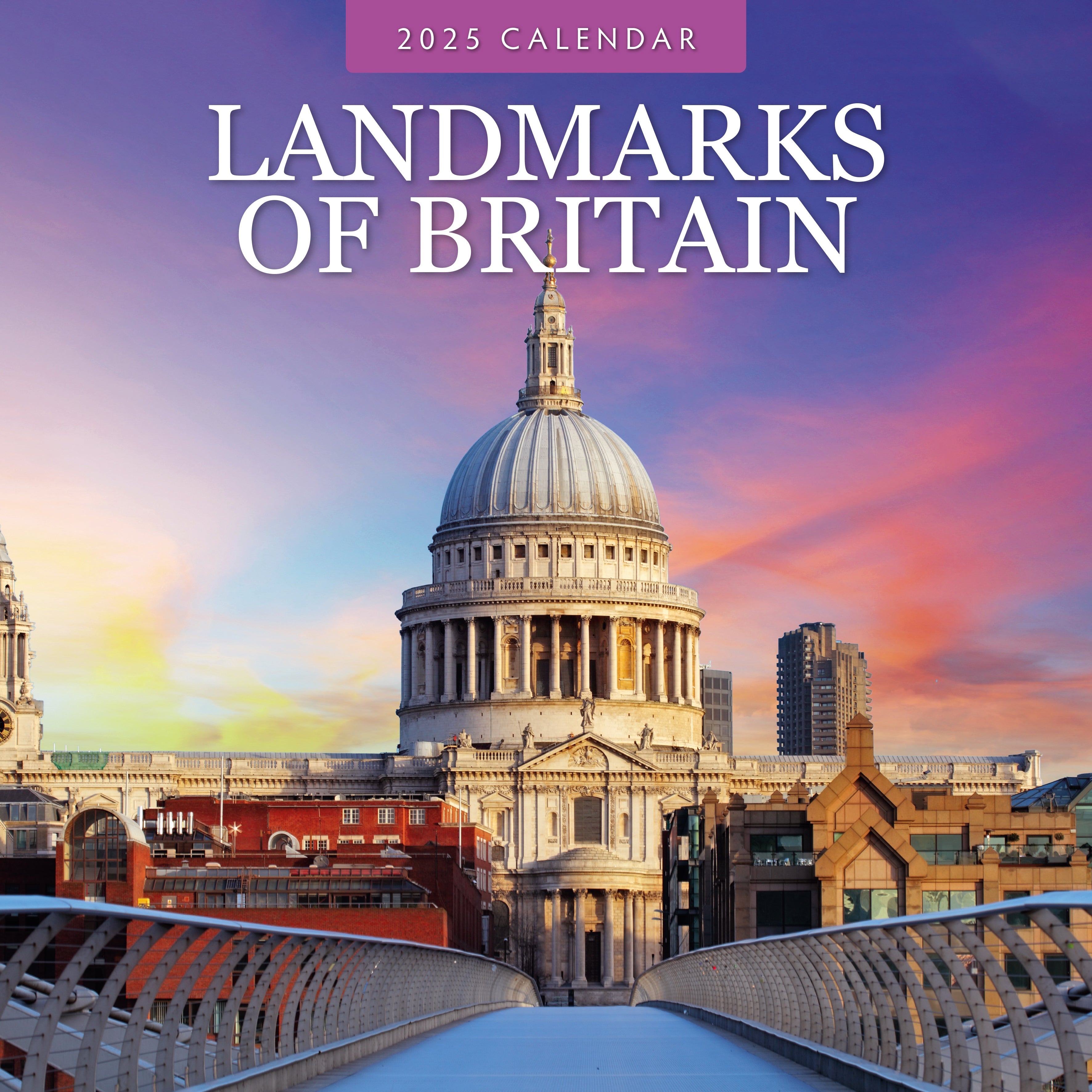 2025 Landmarks of Britain - Square Wall Calendar