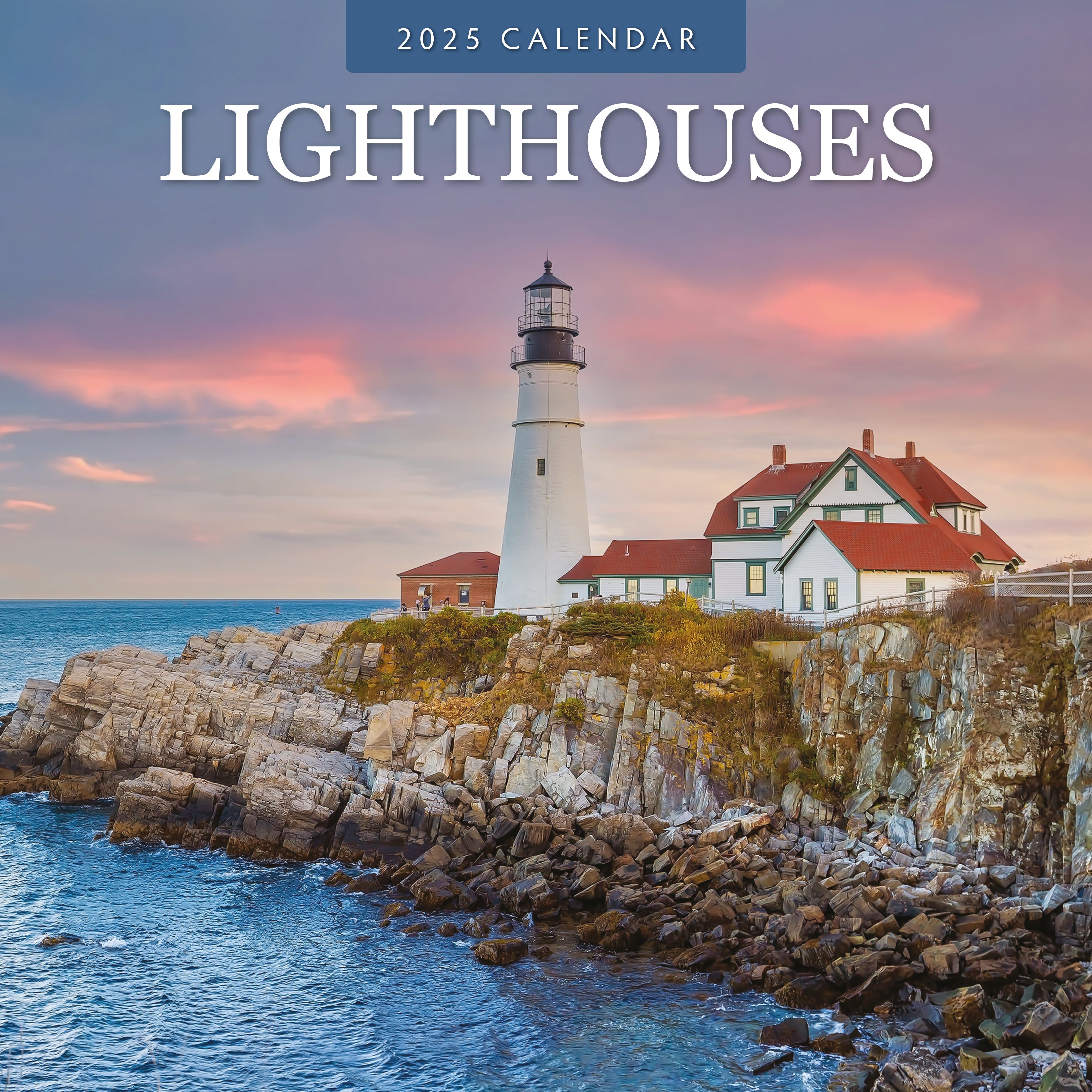 2025 Lighthouses - Square Wall Calendar