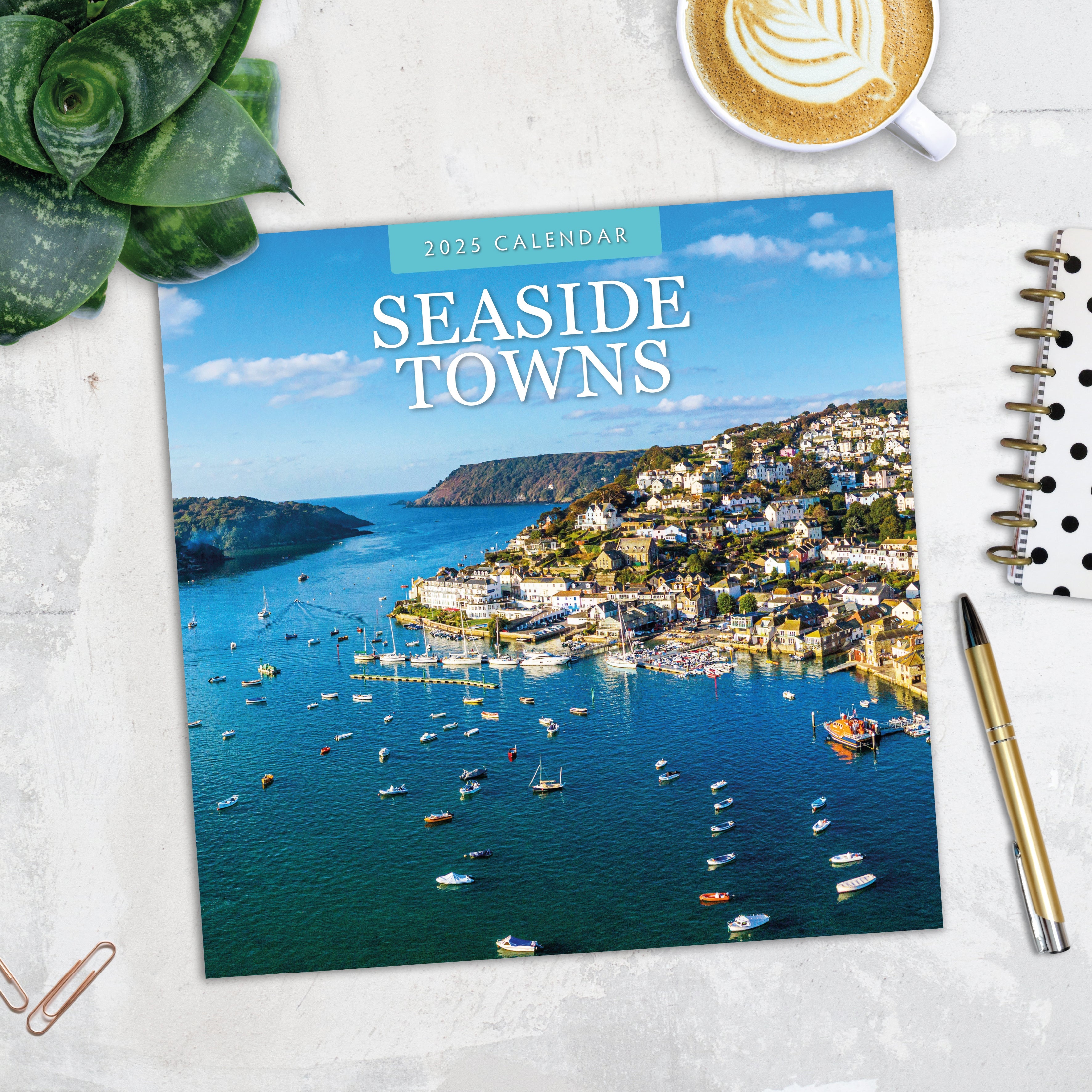 2025 Seaside Towns - Square Wall Calendar