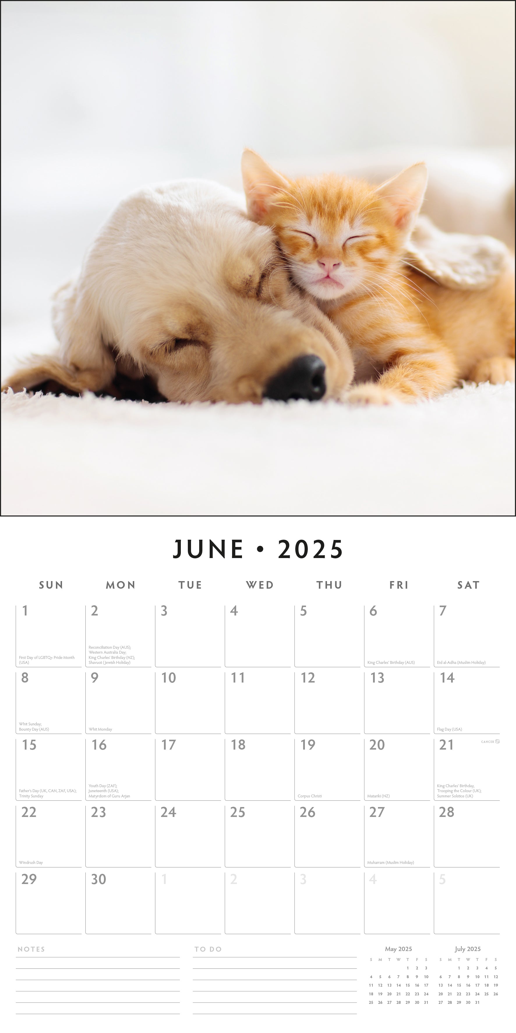 2025 Friendship - Square Wall Calendar