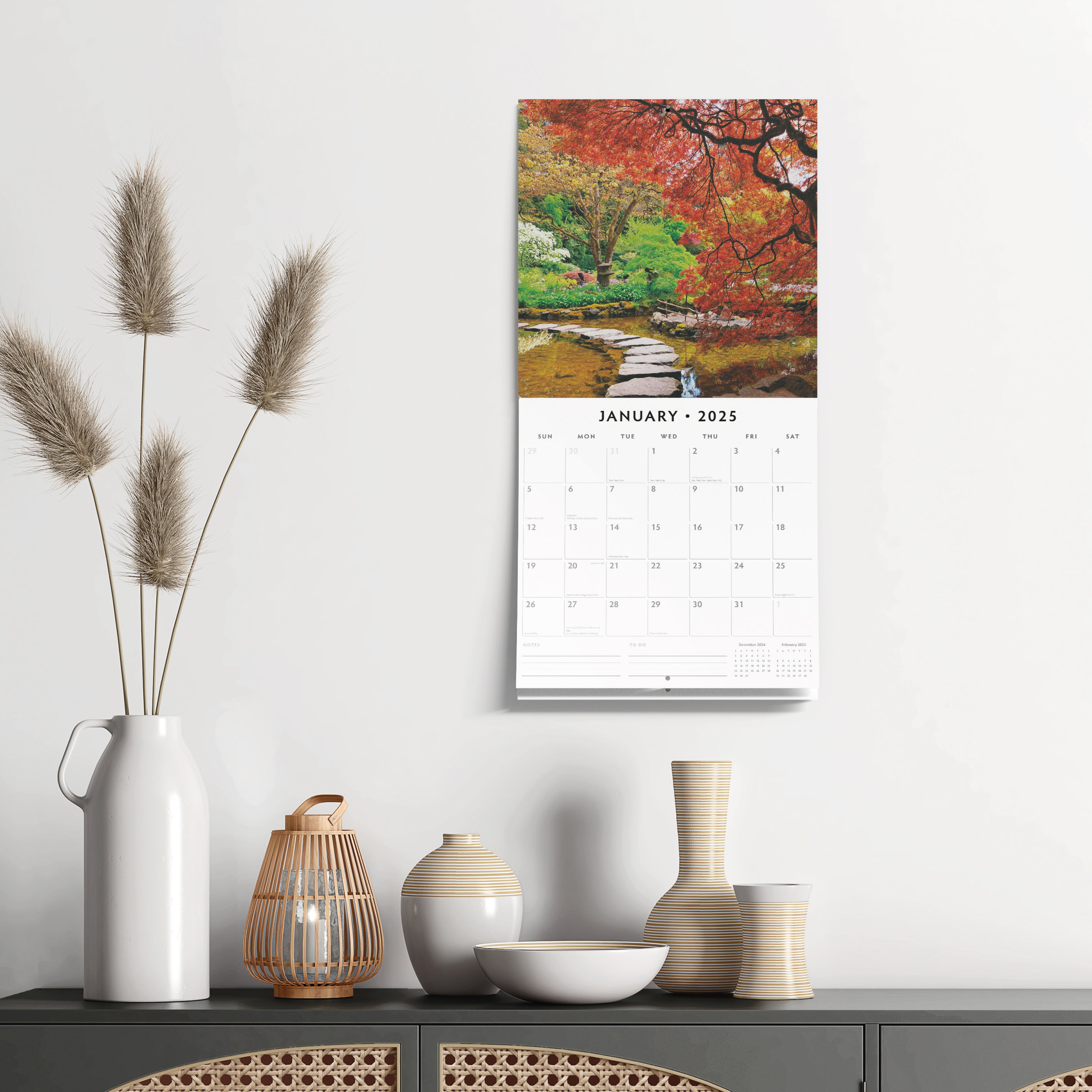 2025 Beautiful Gardens - Square Wall Calendar