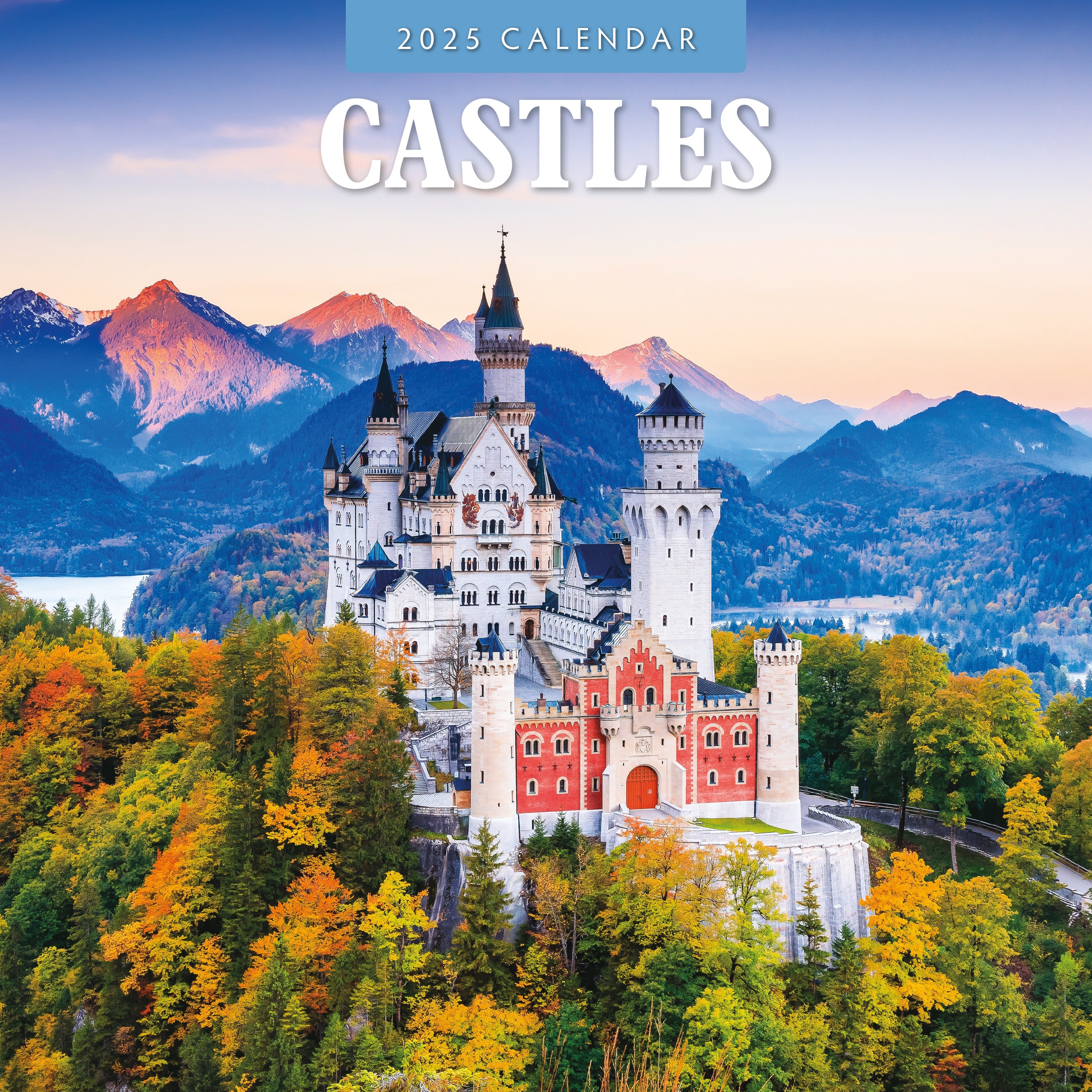 2025 Castles - Square Wall Calendar