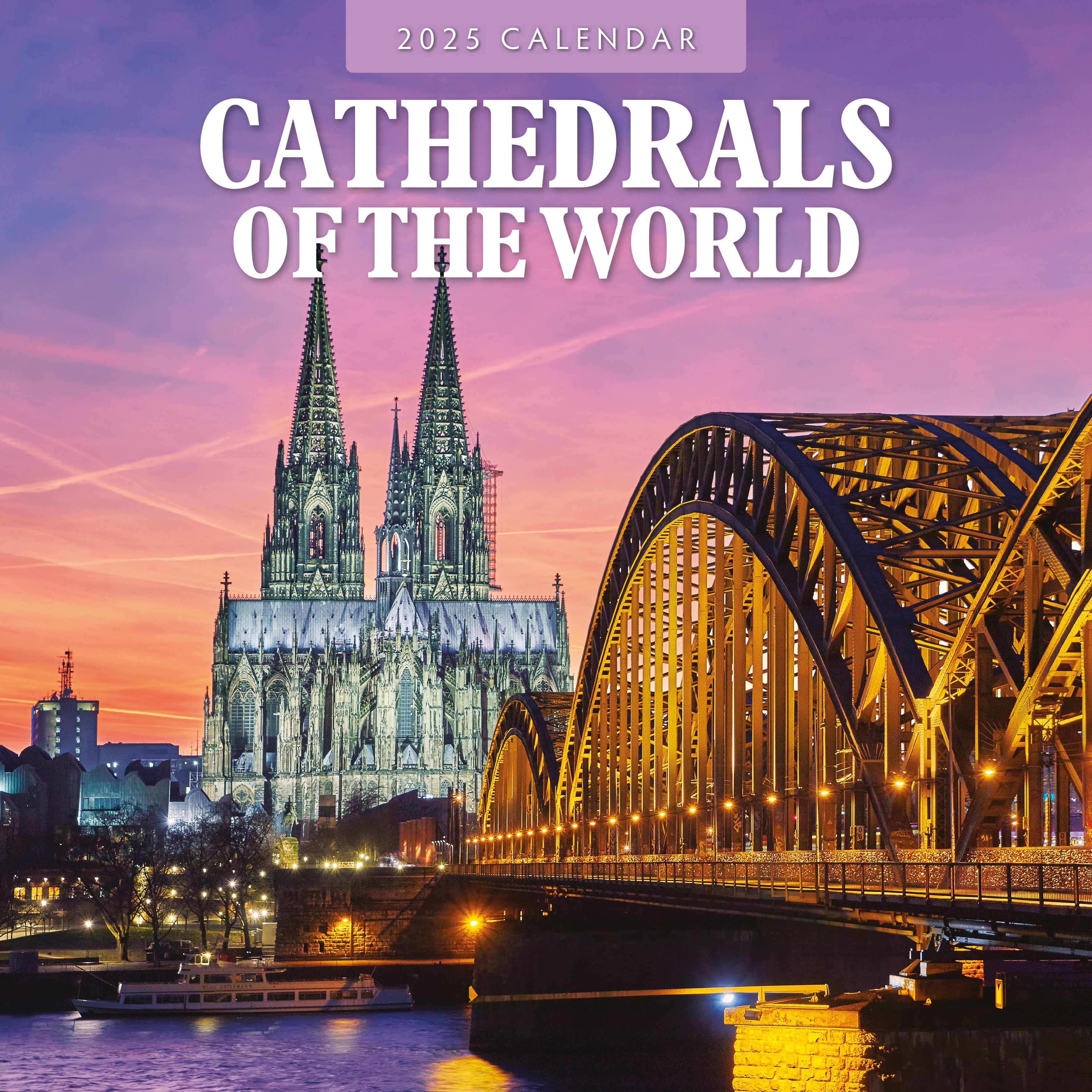 2025 Cathedrals of the World - Square Wall Calendar