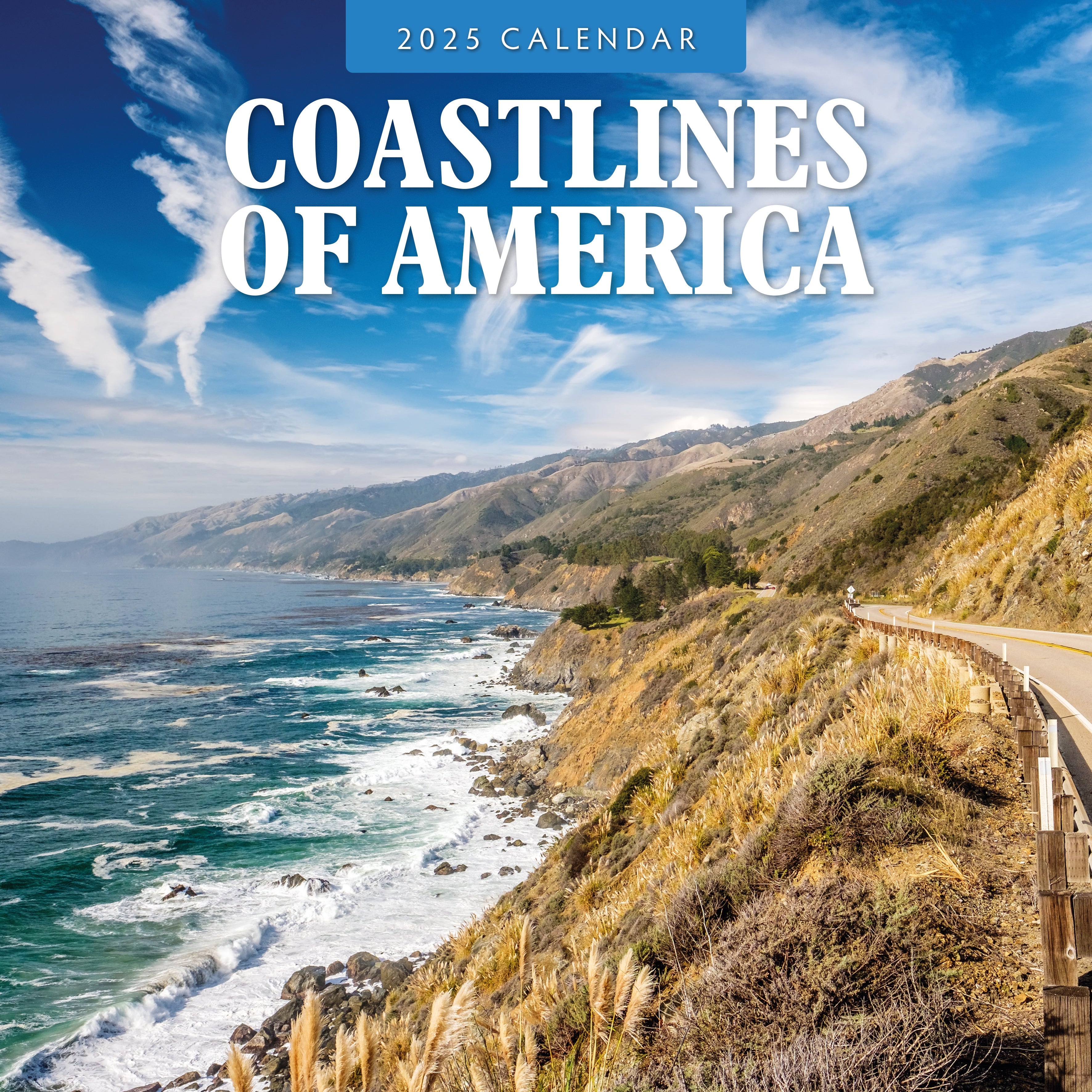 2025 Coastlines of America - Square Wall Calendar