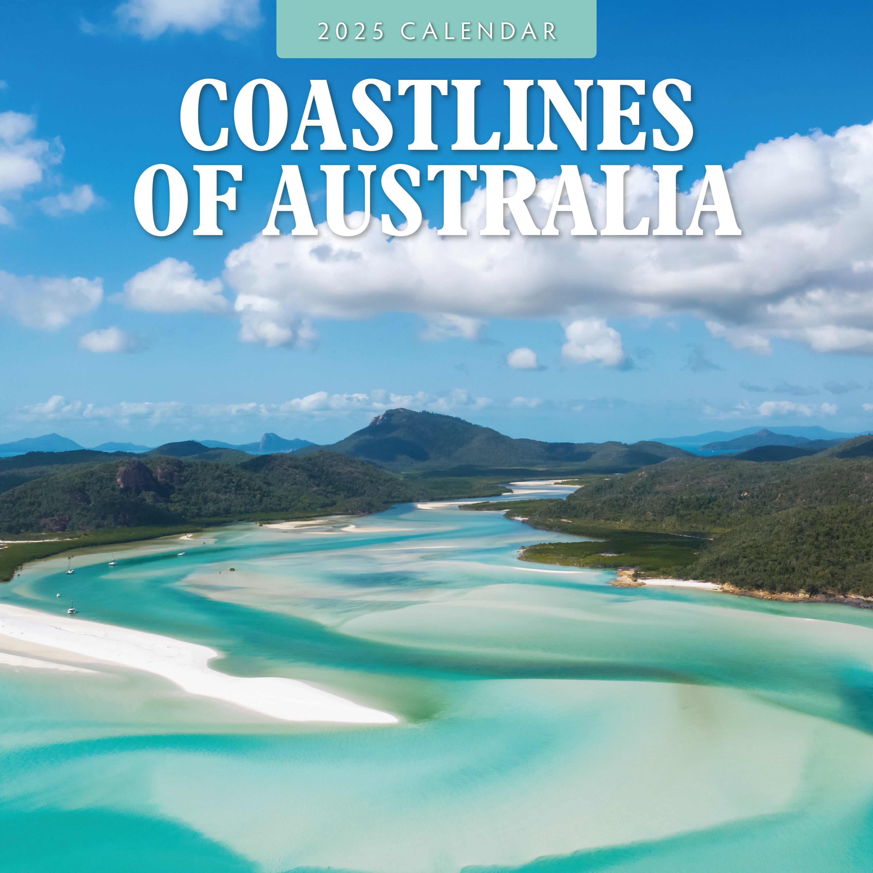 2025 Coastlines of Australia - Square Wall Calendar