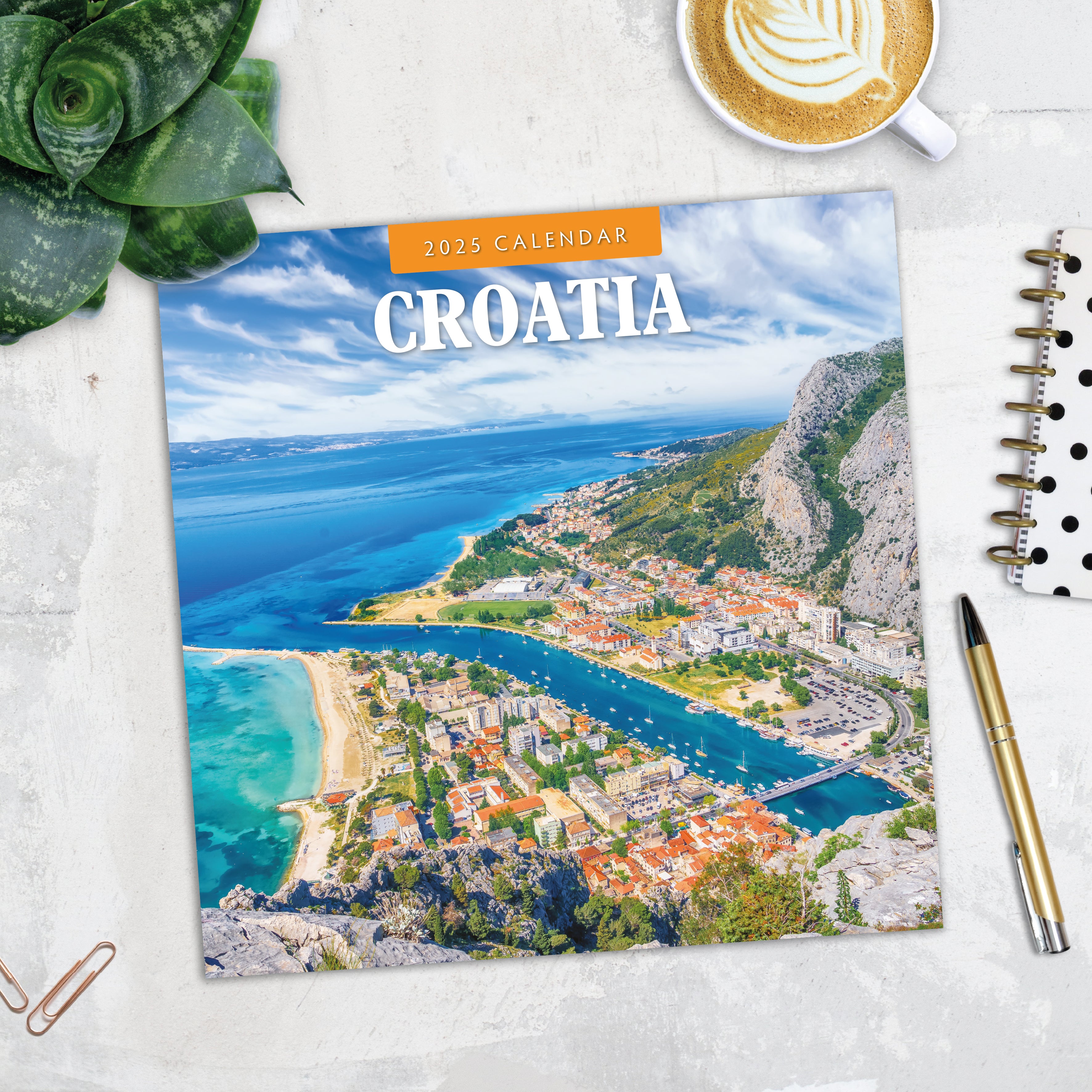 2025 Croatia - Square Wall Calendar