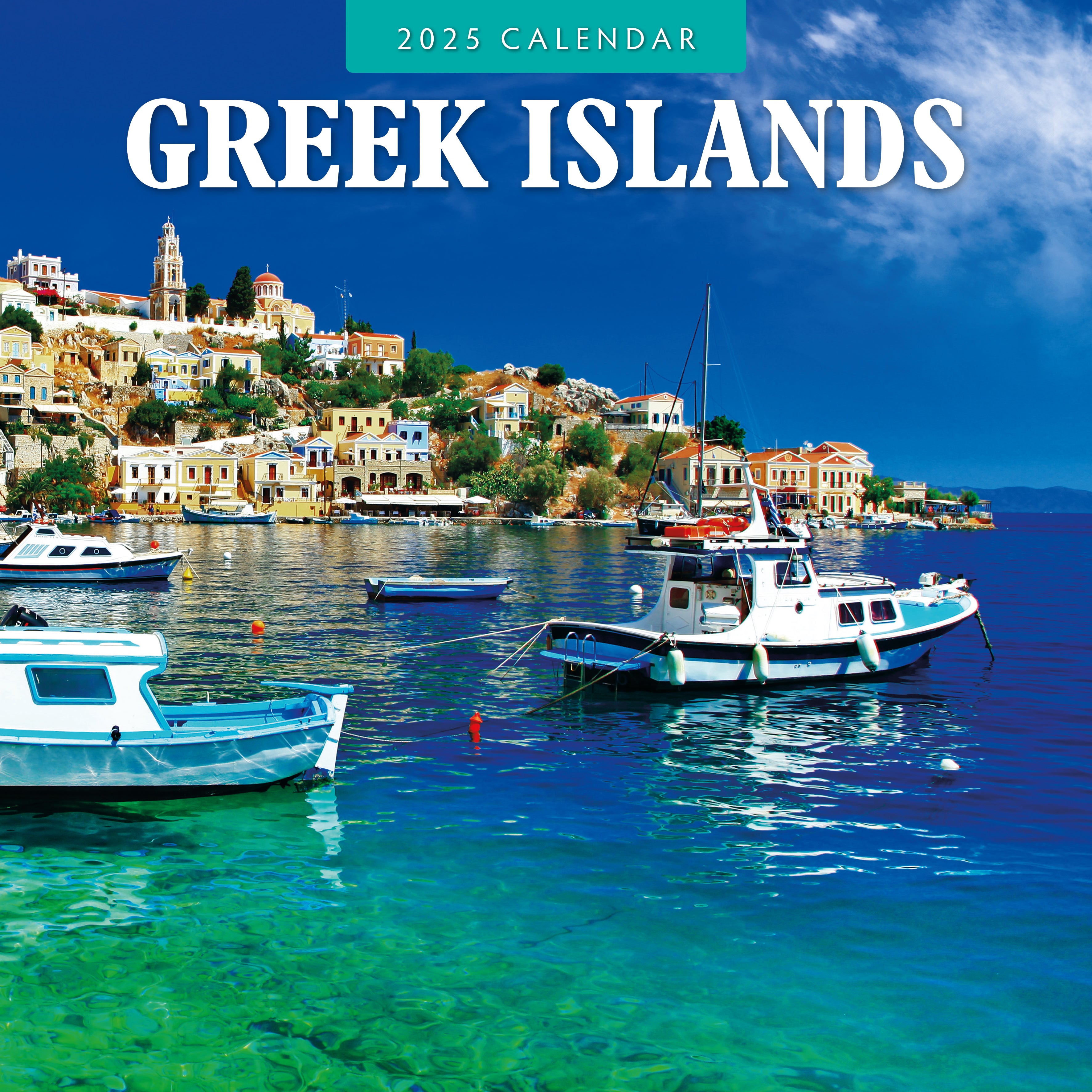 2025 Greek Islands - Square Wall Calendar