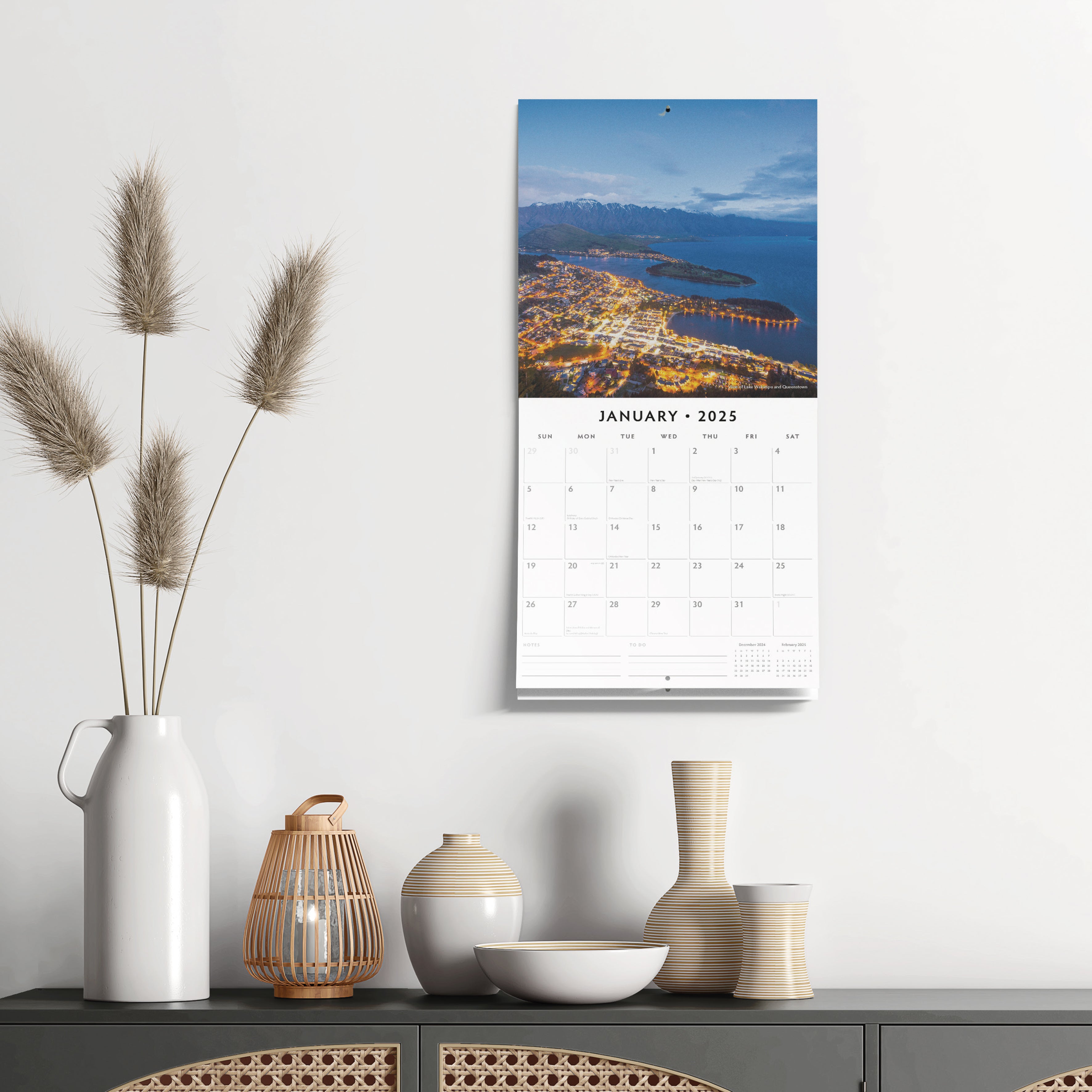 2025 New Zealand - Square Wall Calendar