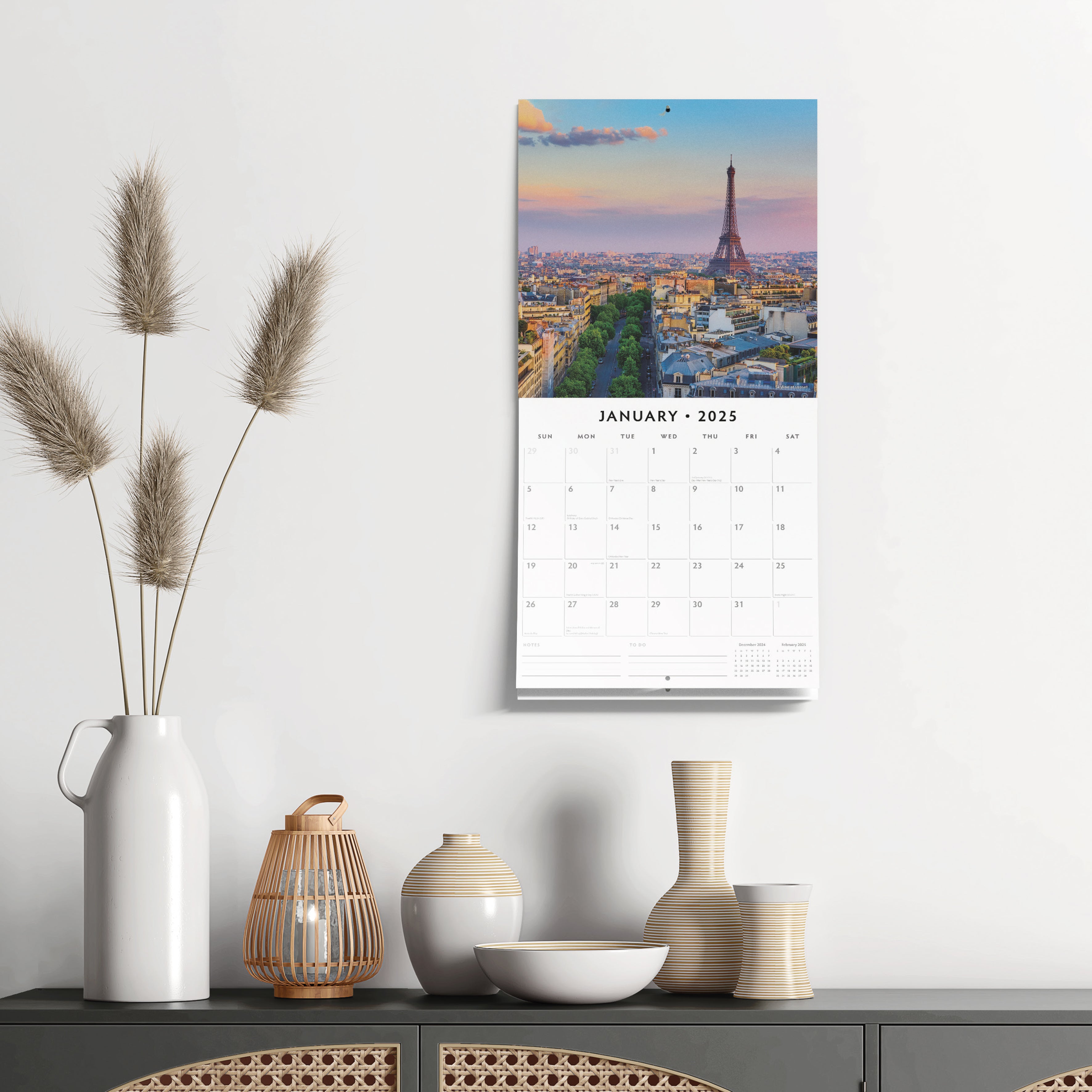 2025 Paris - Square Wall Calendar