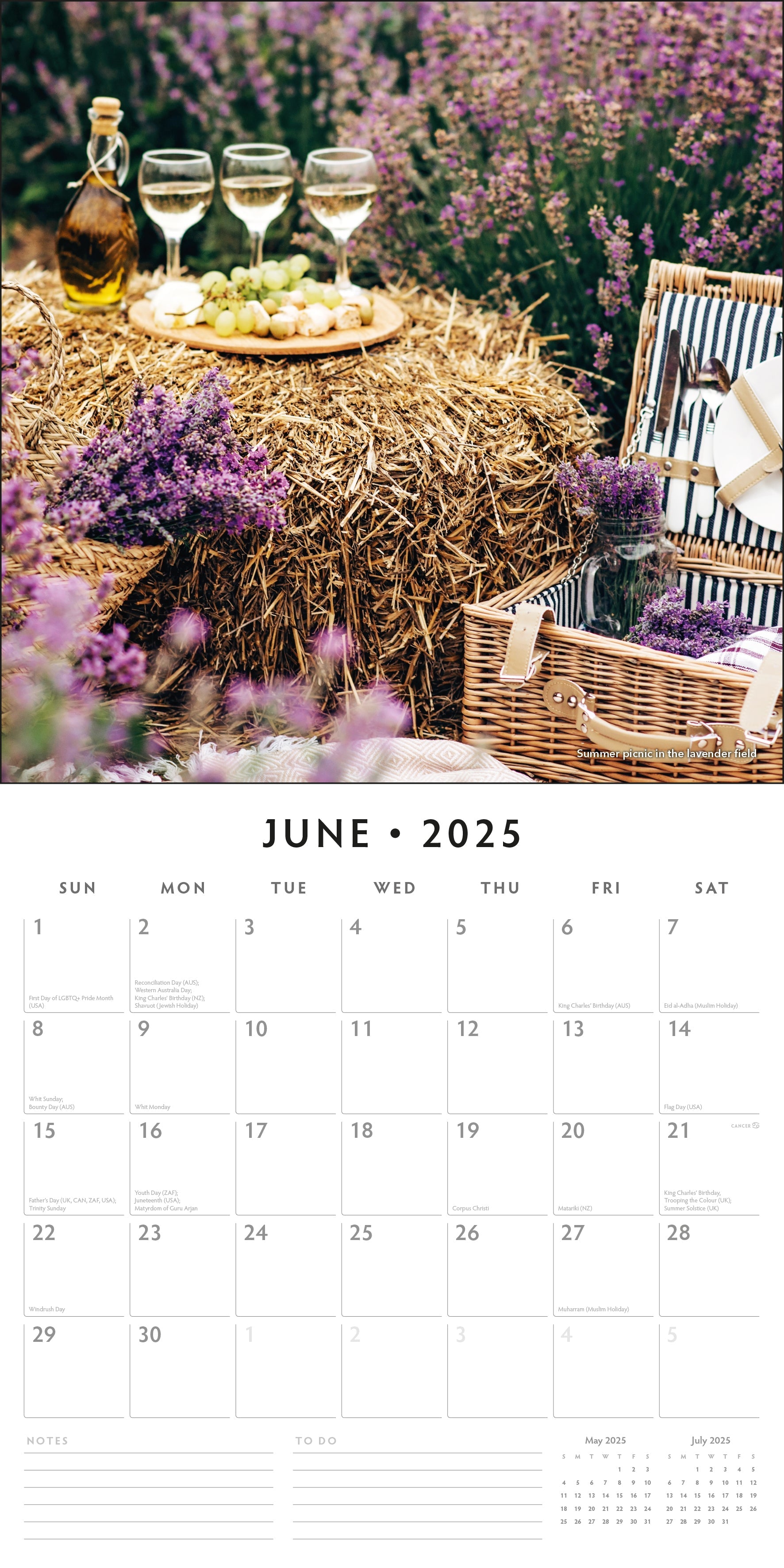 2025 Provence - Square Wall Calendar