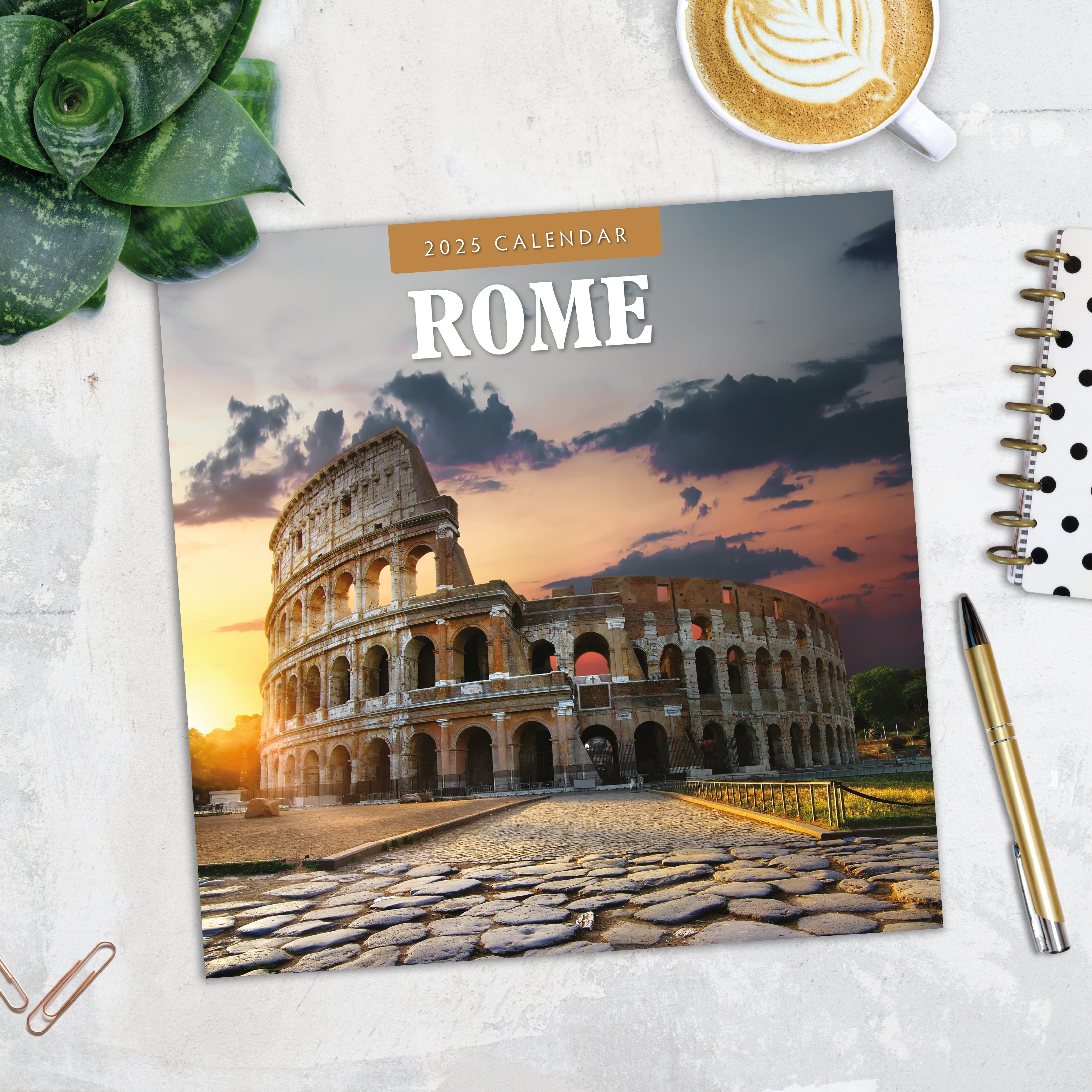 2025 Rome - Square Wall Calendar