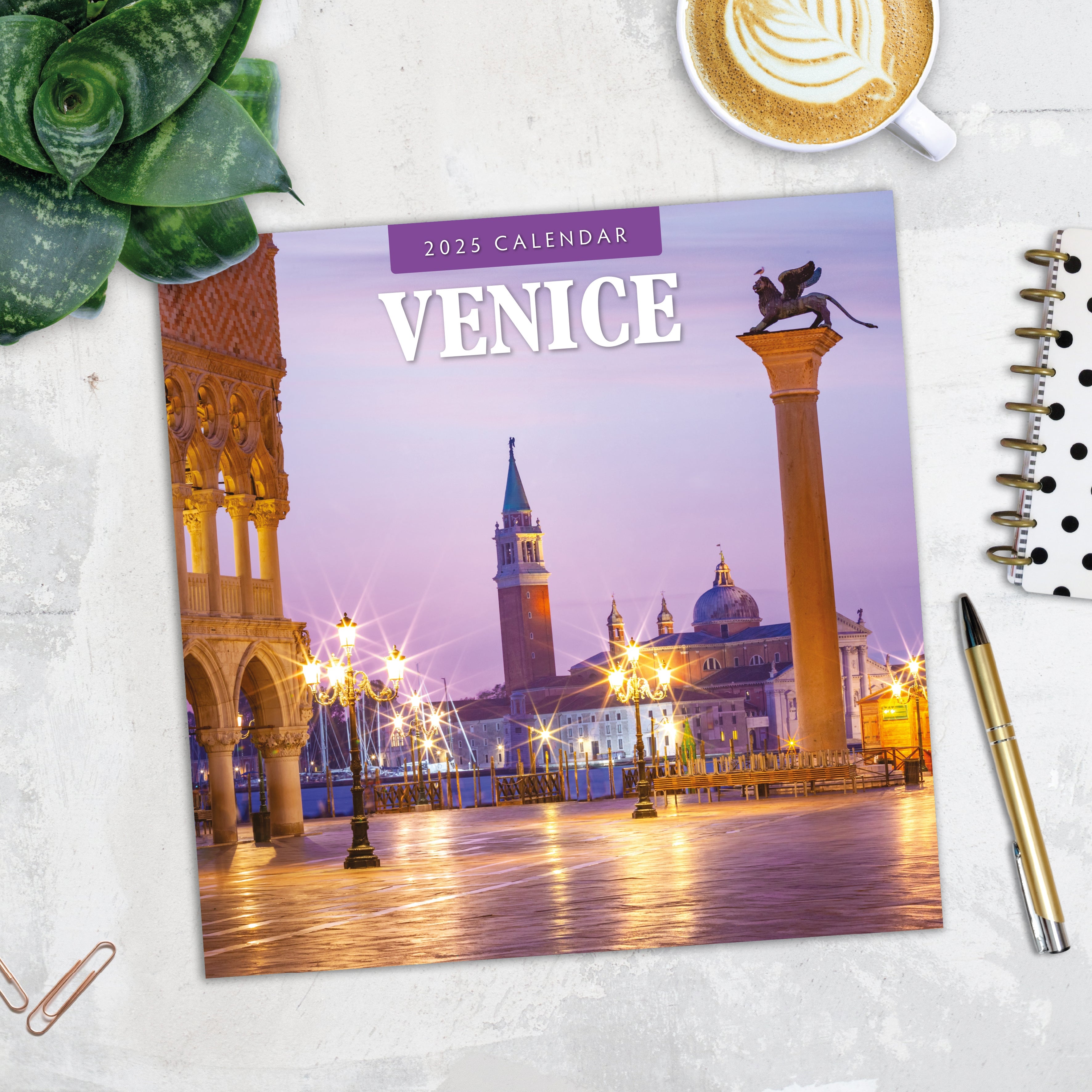 2025 Venice - Square Wall Calendar