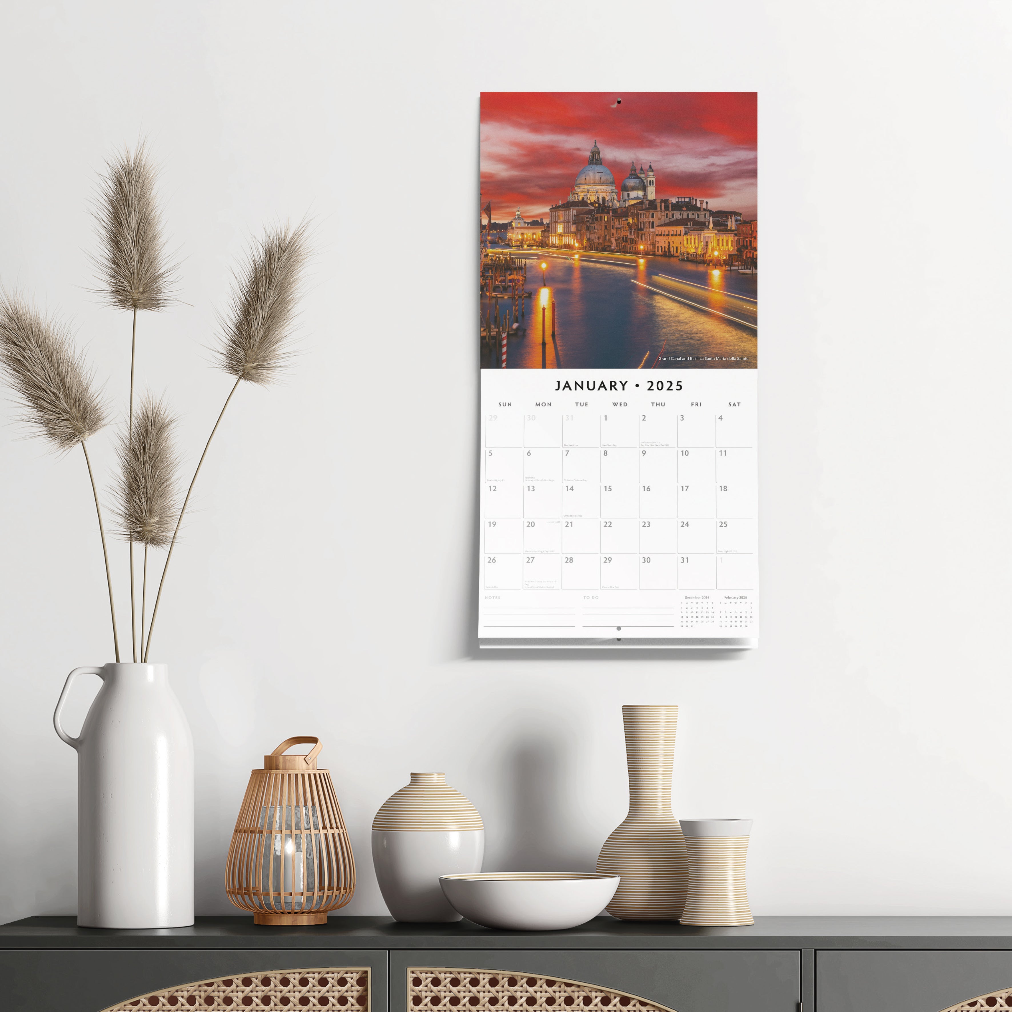 2025 Venice - Square Wall Calendar