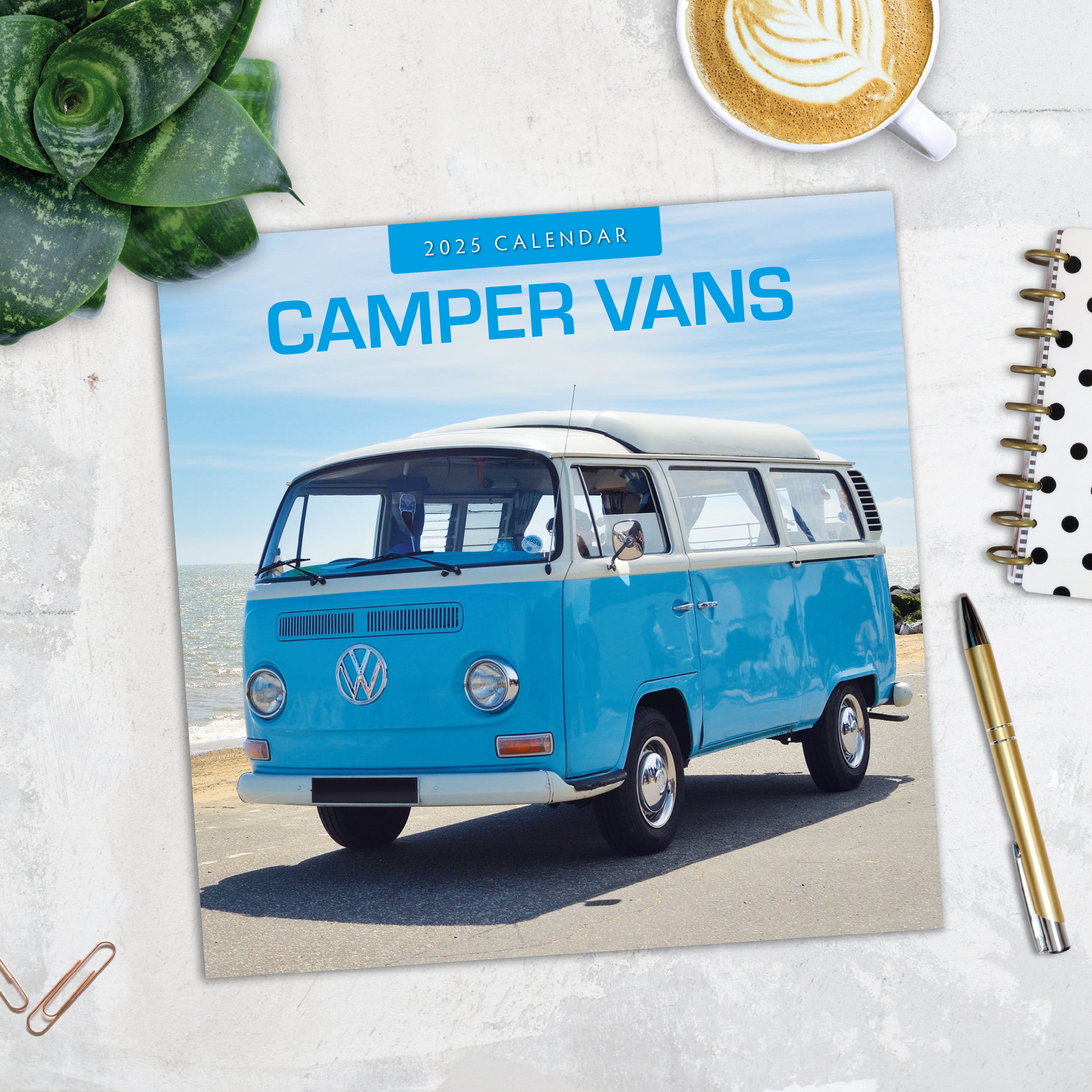 2025 Camper Vans - Square Wall Calendar