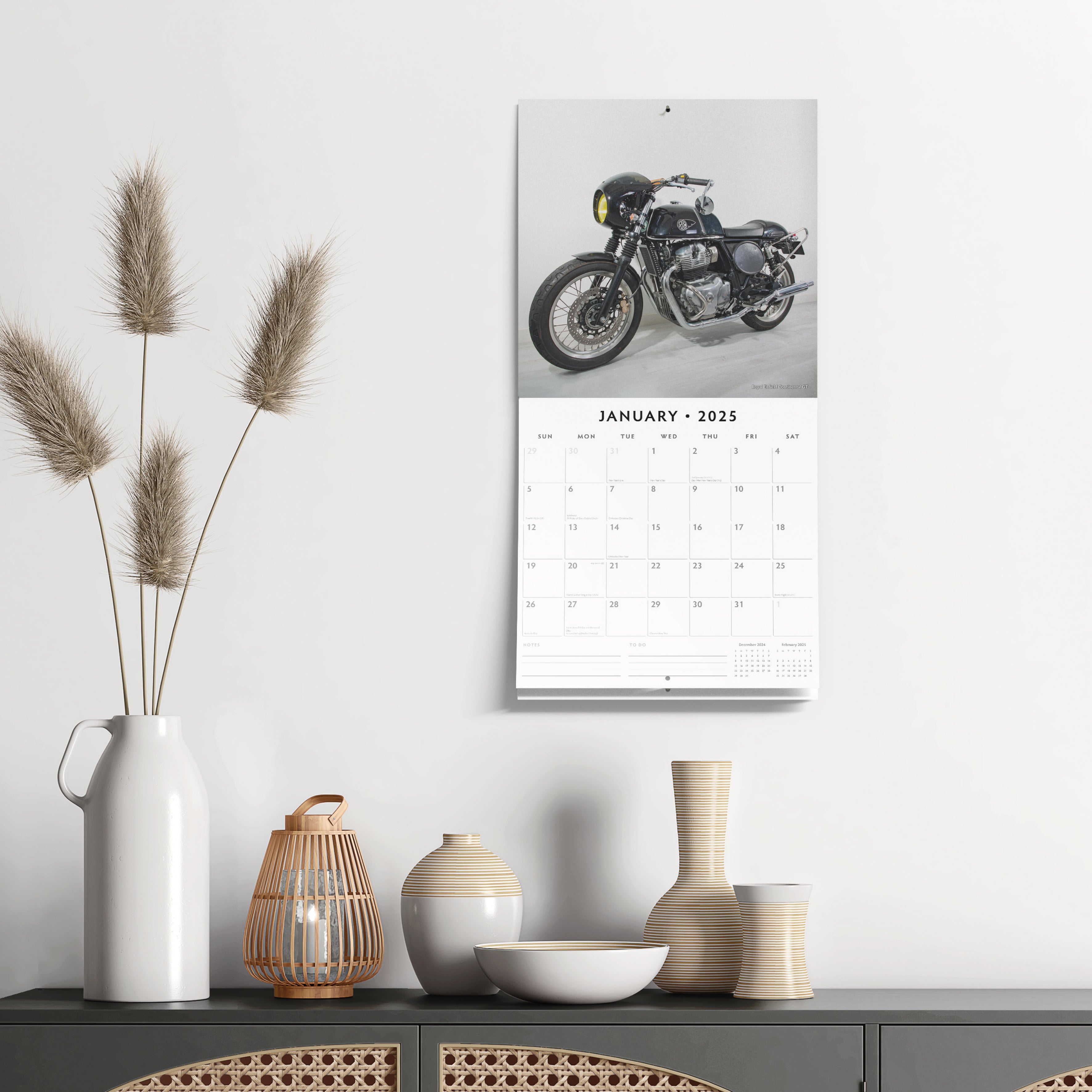 2025 Classic Bikes - Square Wall Calendar