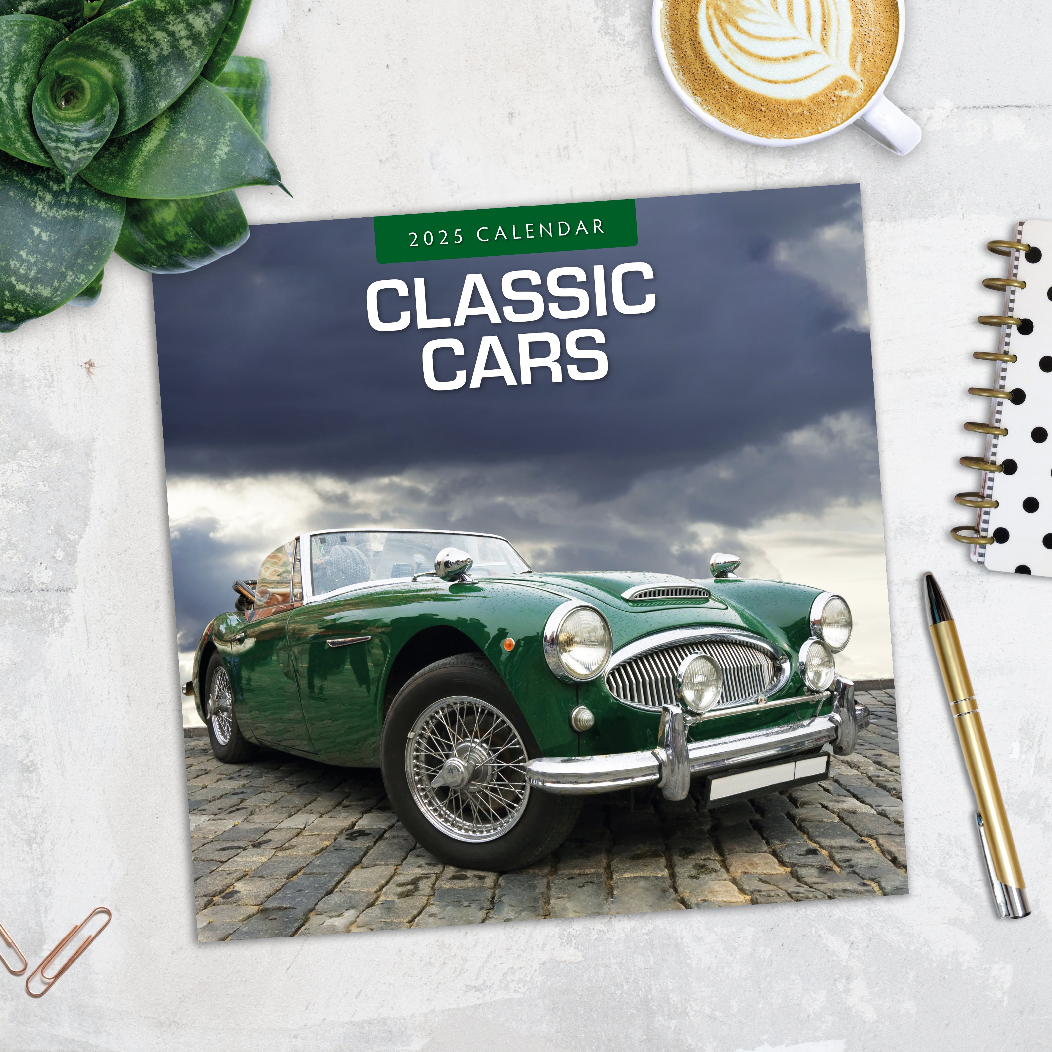 2025 Classic Cars - Square Wall Calendar