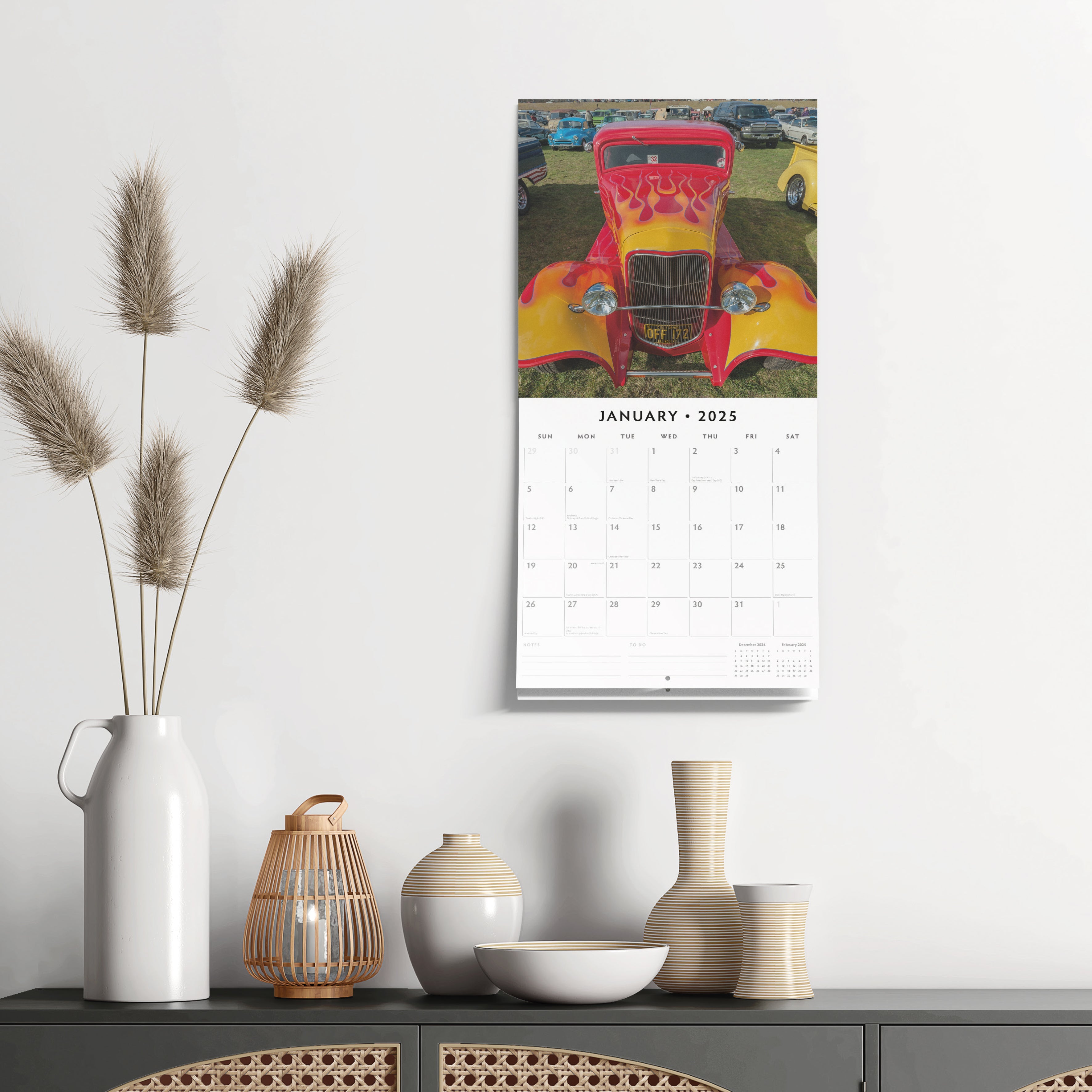 2025 Custom Cars - Square Wall Calendar