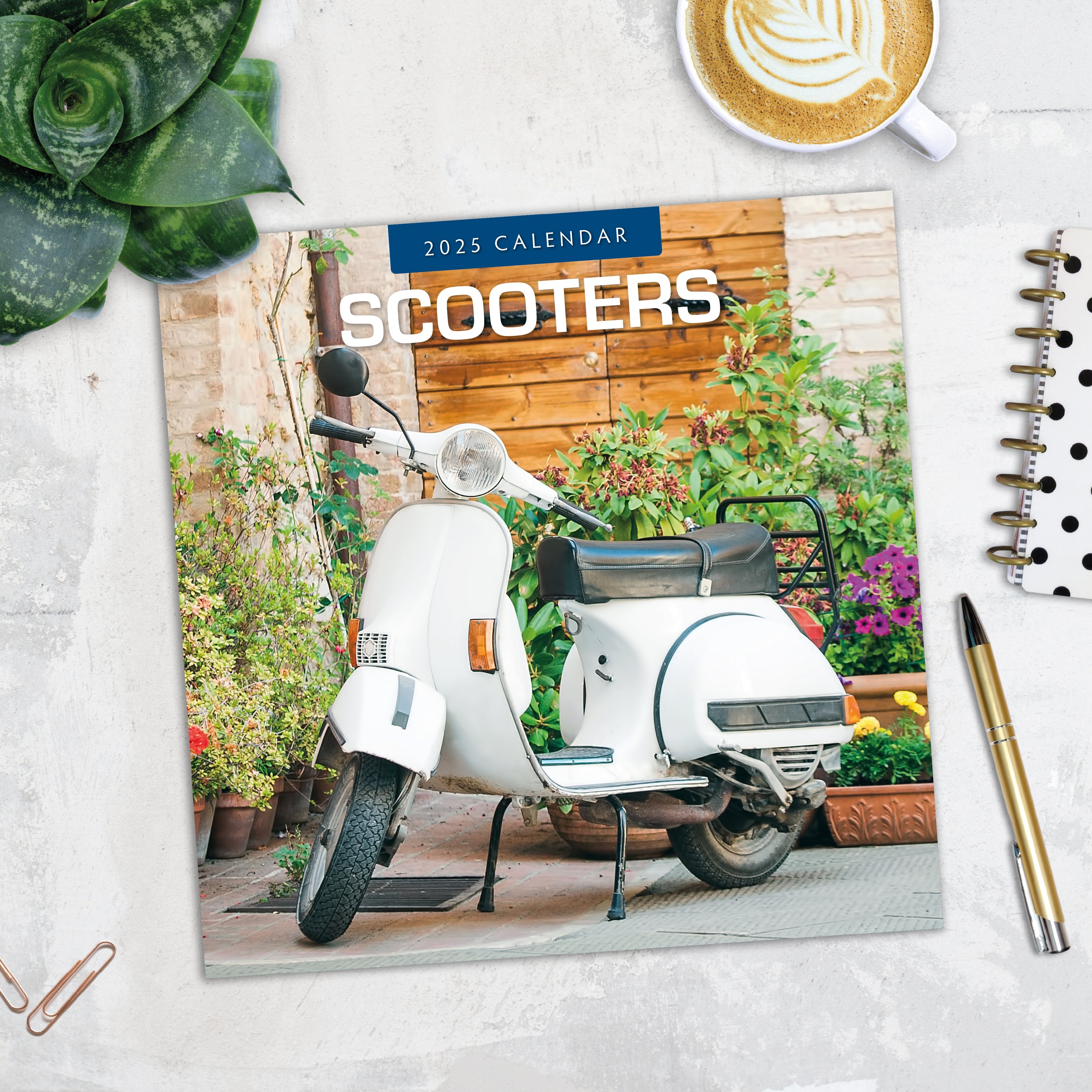 2025 Scooters - Square Wall Calendar