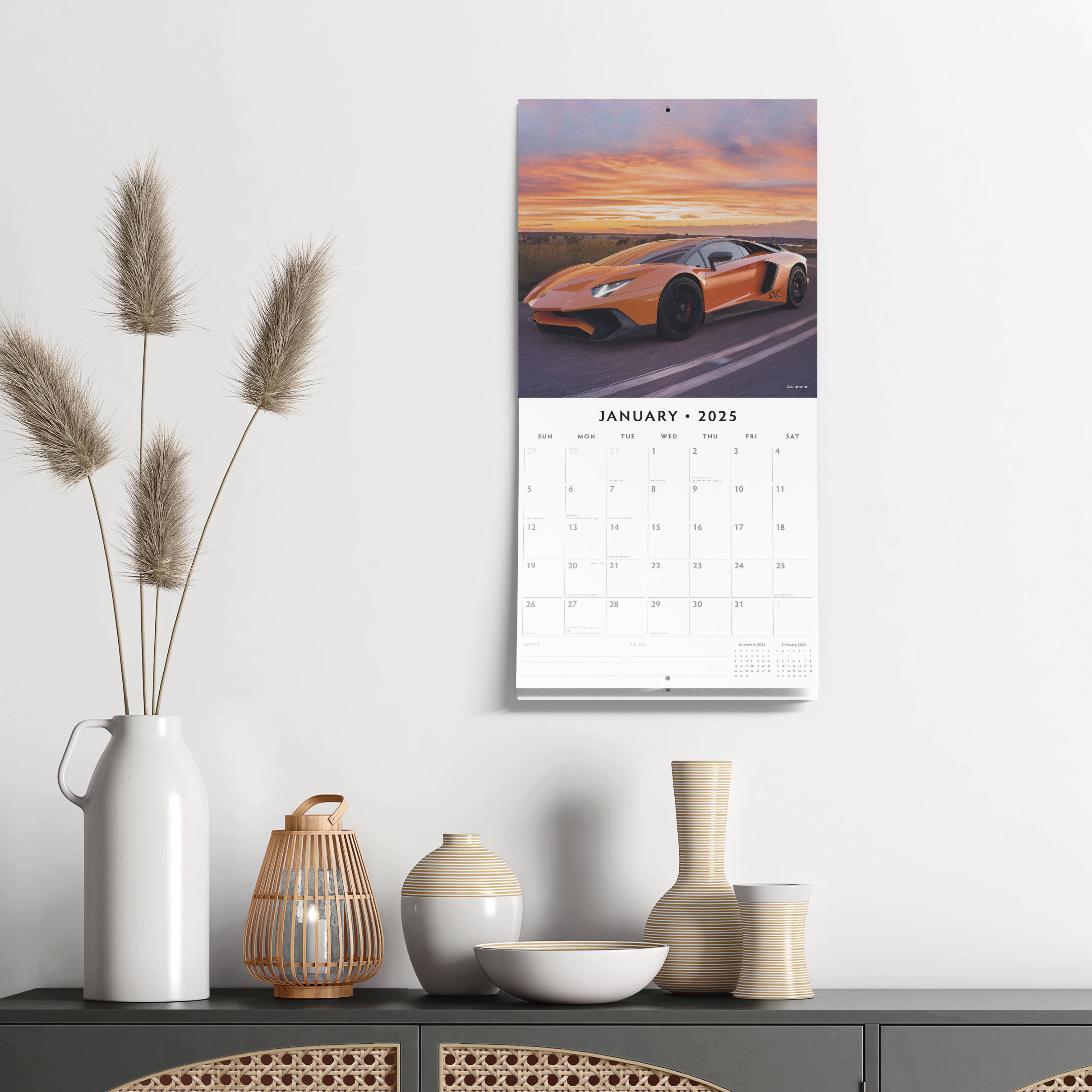 2025 Lamborghini - Square Wall Calendar