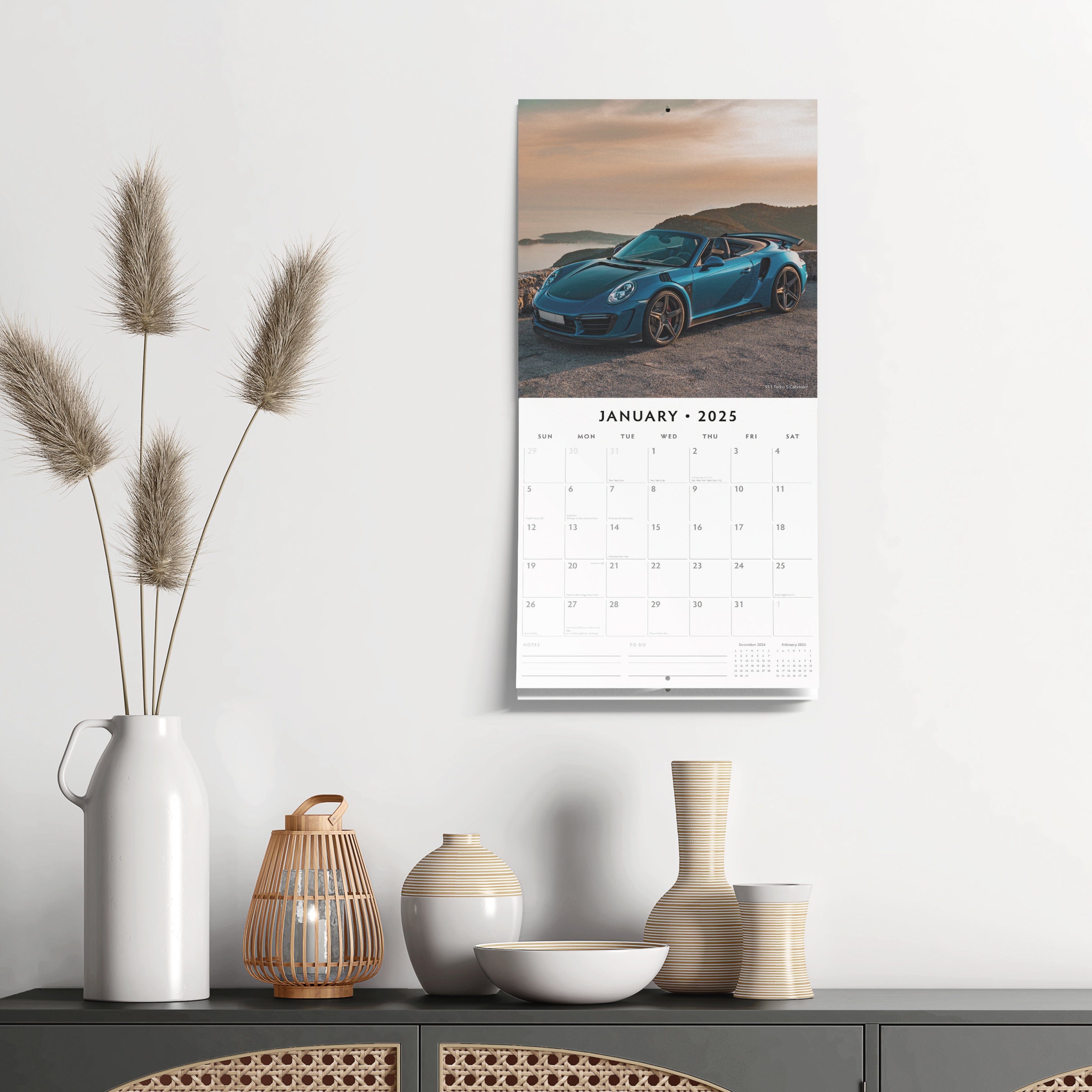 2025 Porsche - Square Wall Calendar