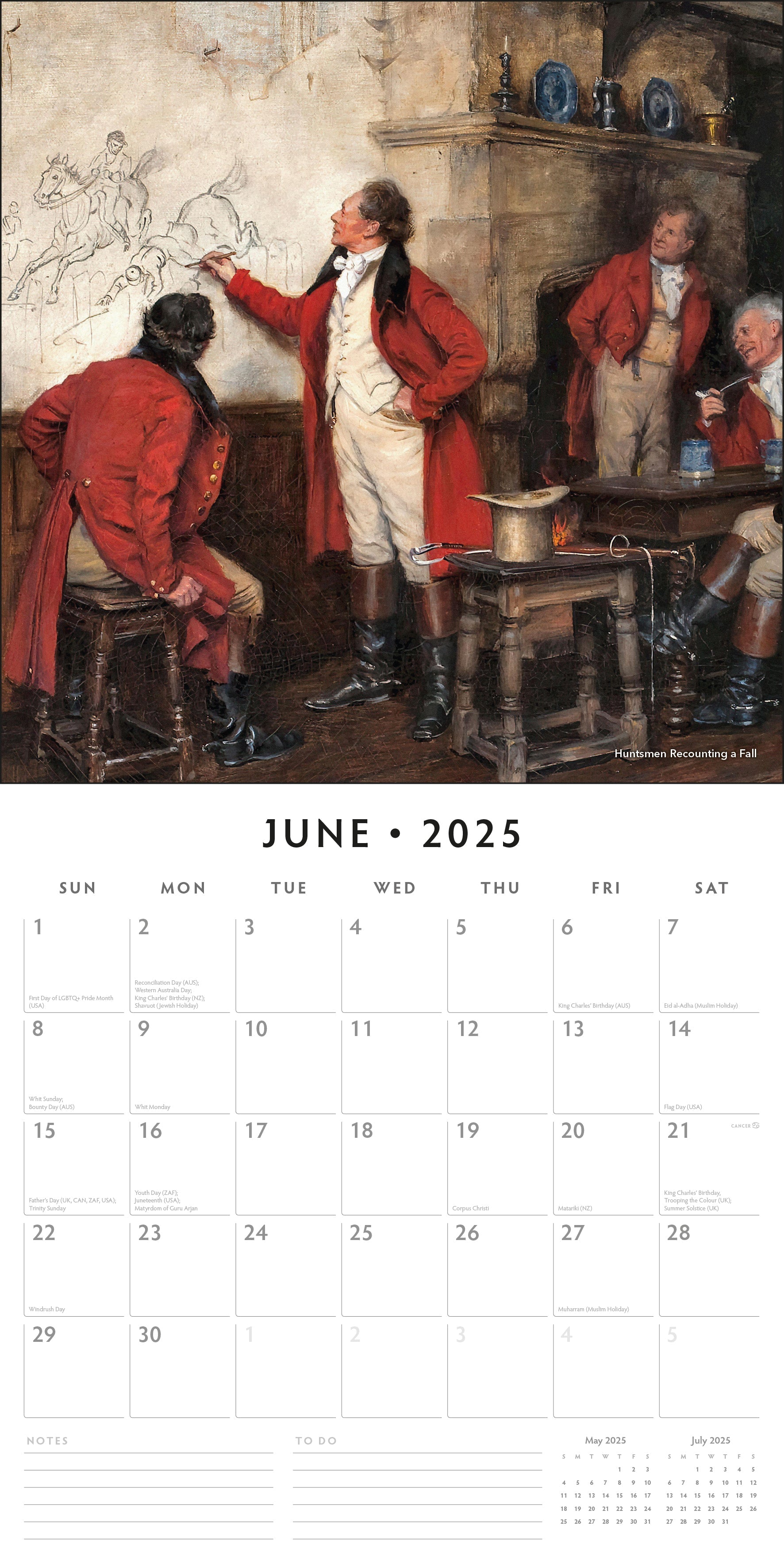 2025 Frank Moss Bennett - Square Wall Calendar