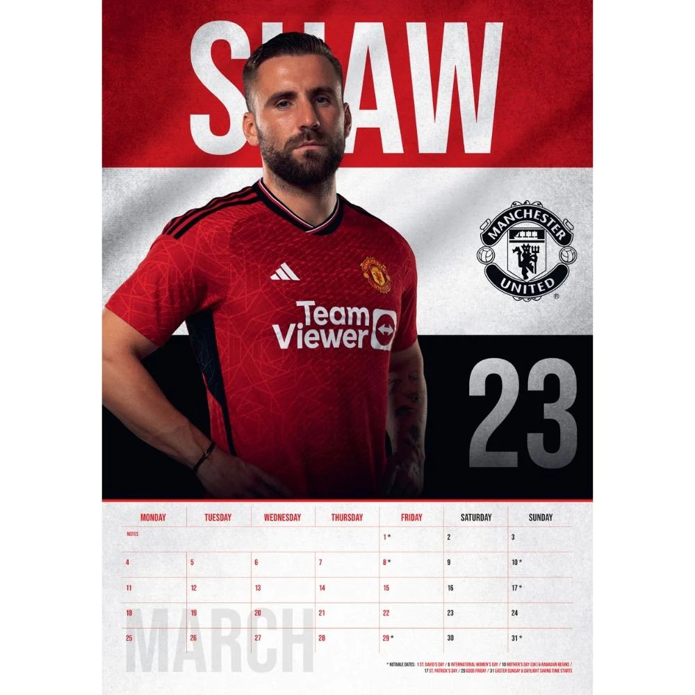 2024 Manchester United FC A3 Wall Calendar