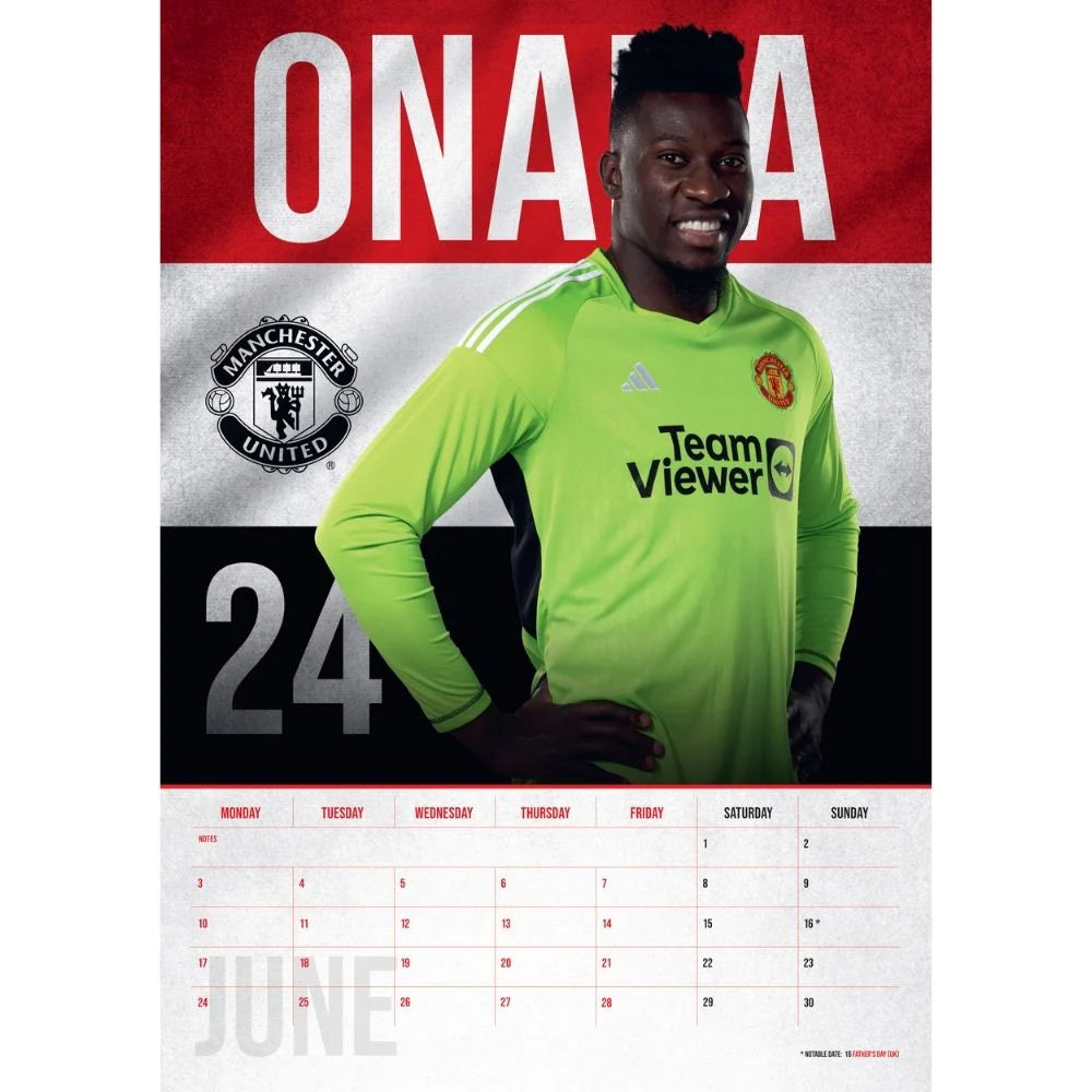 2024 Manchester United FC - A3 Wall Calendar  SOLD OUT