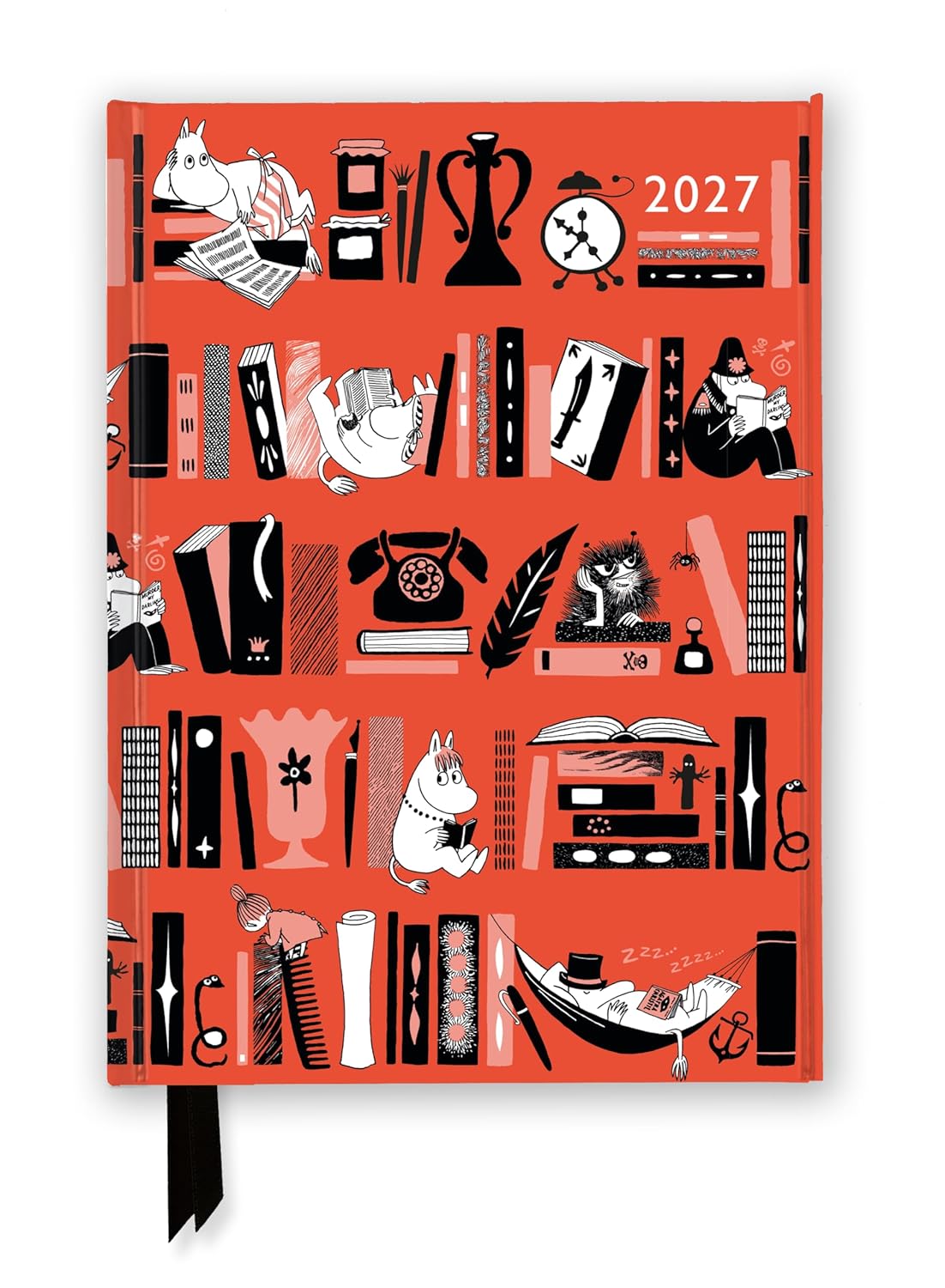 2027 Moomin: Bookshelves Magnetic - Weekly Diary/Planner