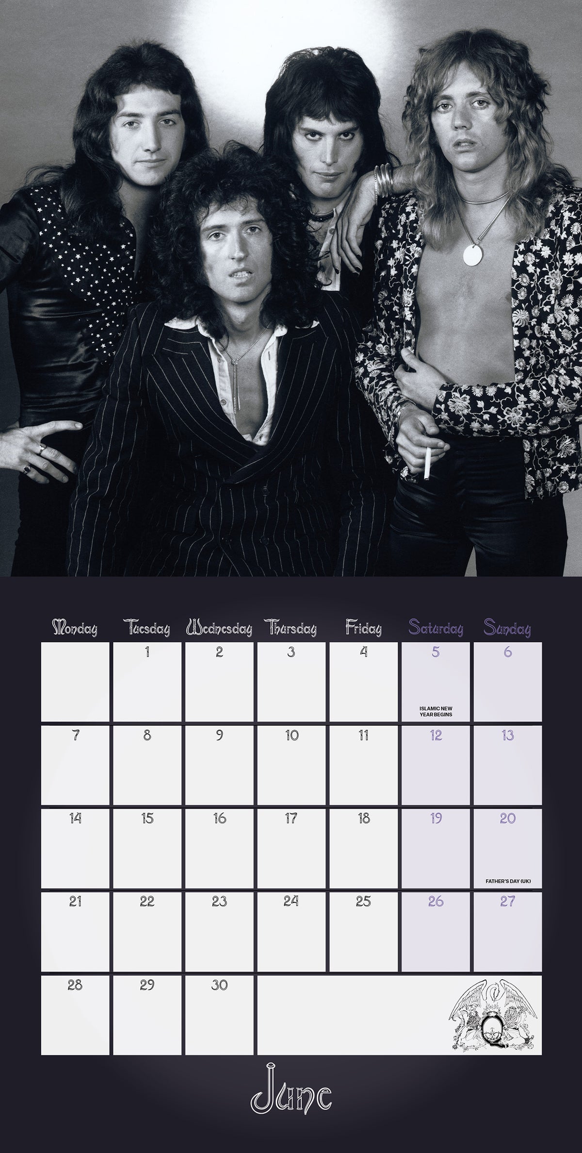 2027 Queen - Collector's Edition Record Sleeve - Square Wall Calendar — interior 1
