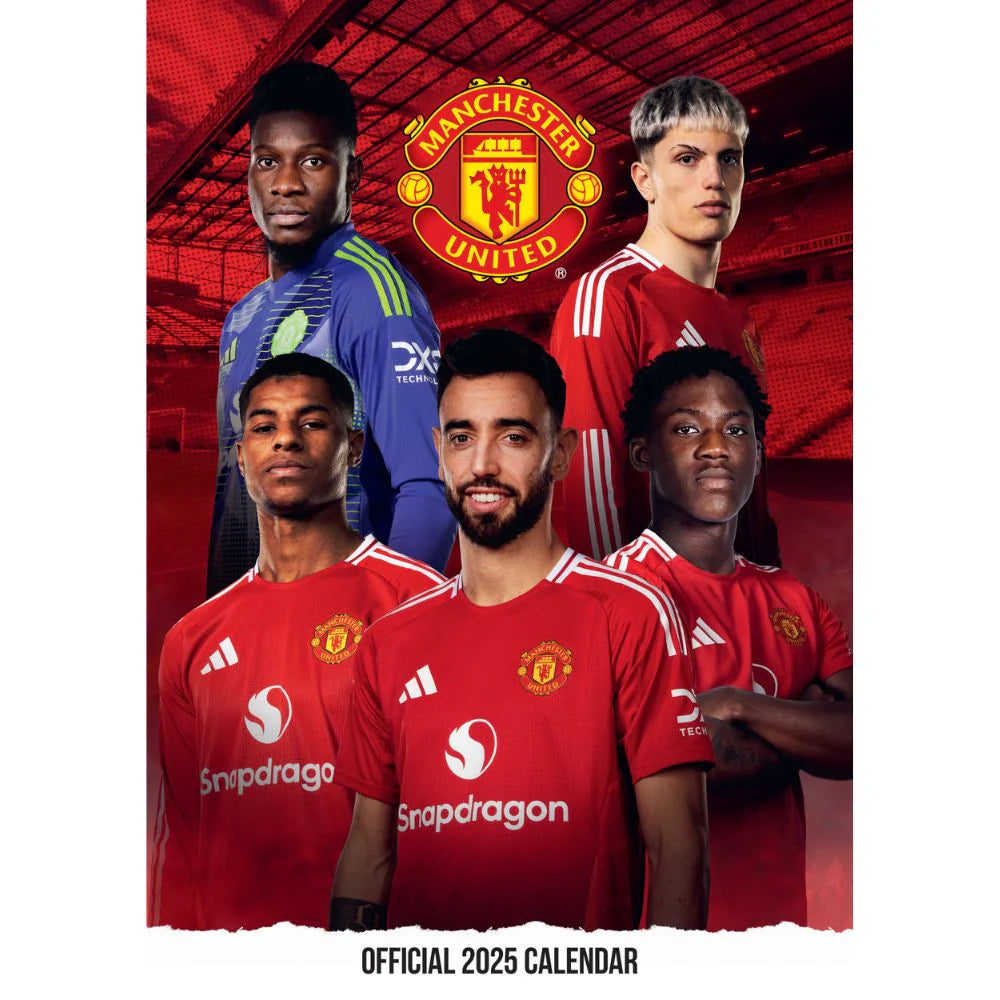 2025 Manchester United Fc - A3 Wall Calendar