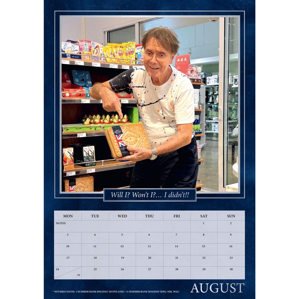2026 Cliff Richard - A3 Wall Calendar
