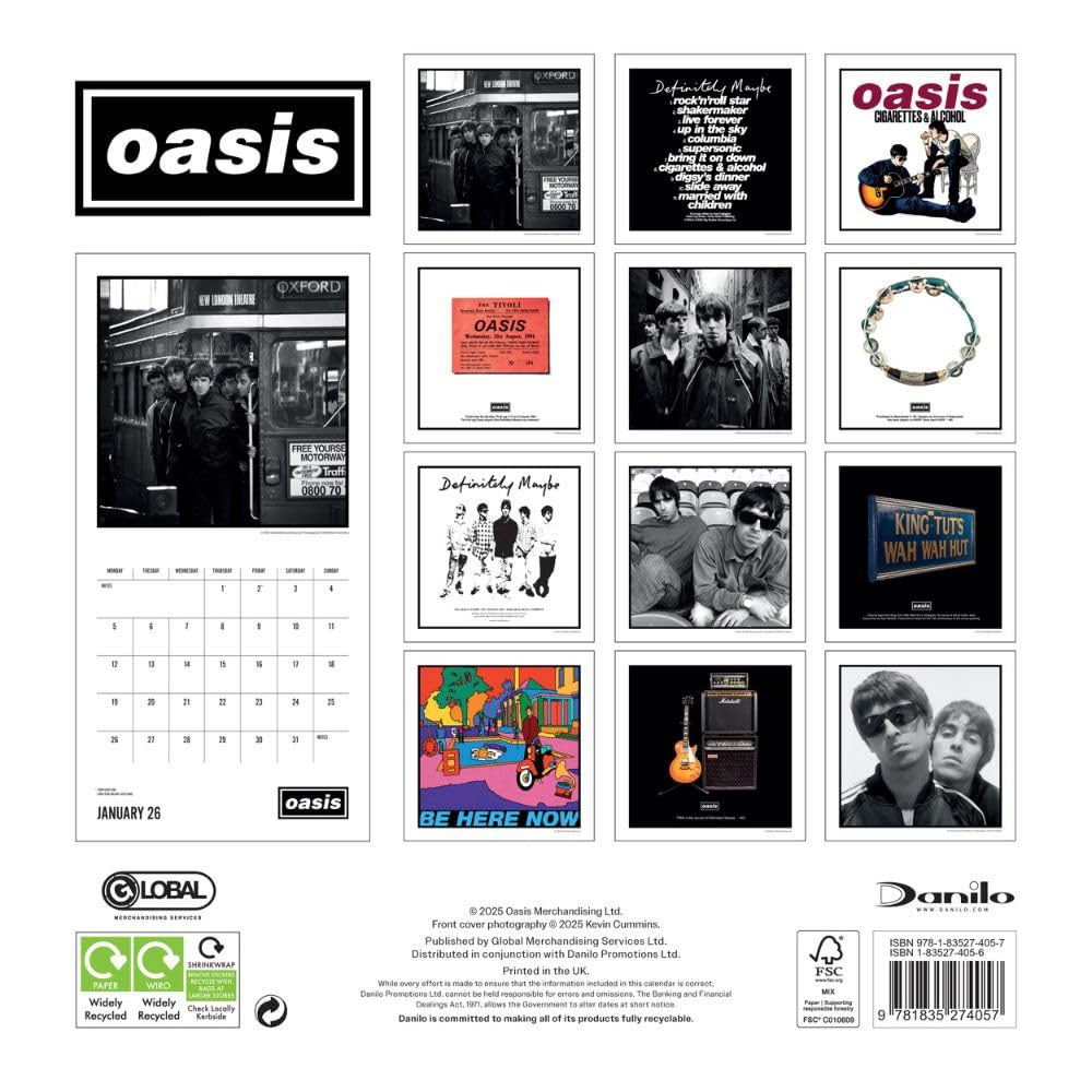 2026 Oasis - Square Wall Calendar
