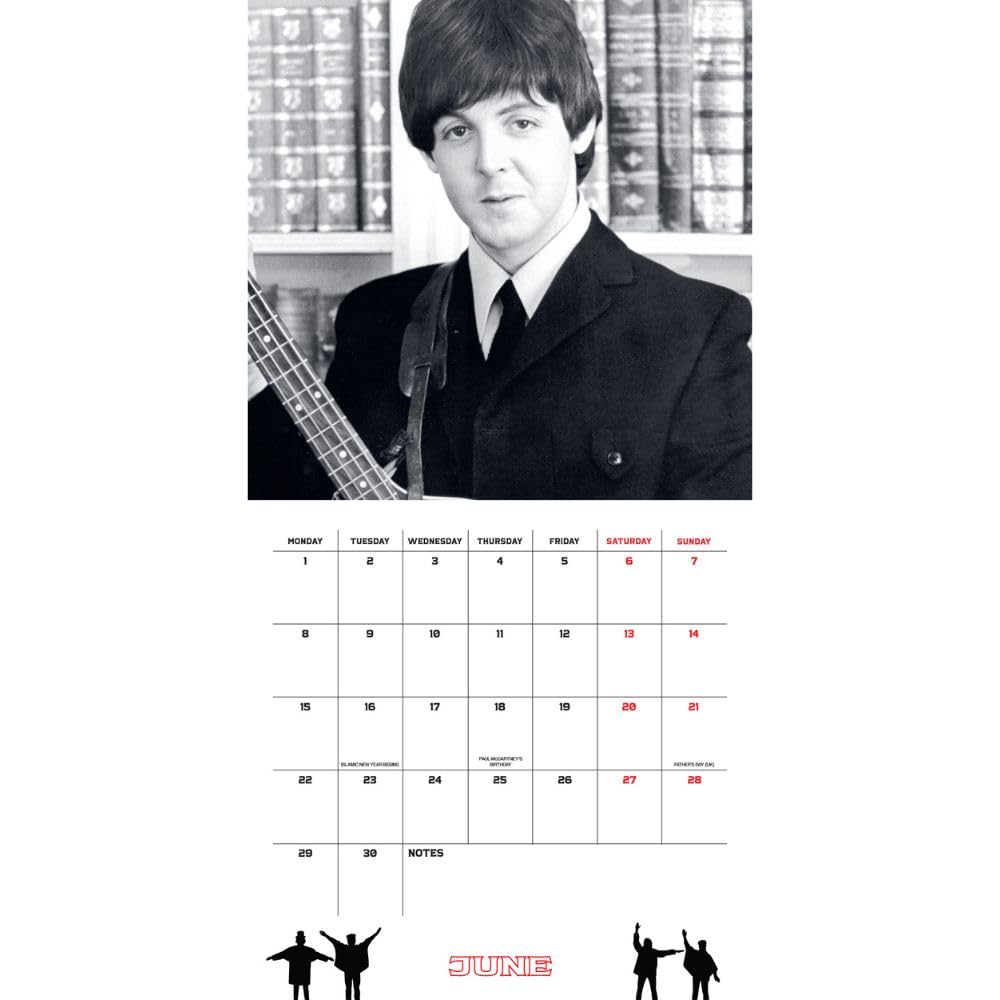 2026 The Beatles - Collector's Edition Record Sleeve - Square Wall Calendar
