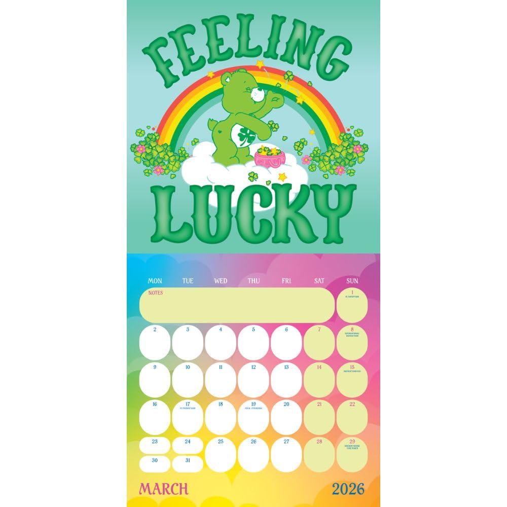 2026 Care Bears - Square Wall Calendar