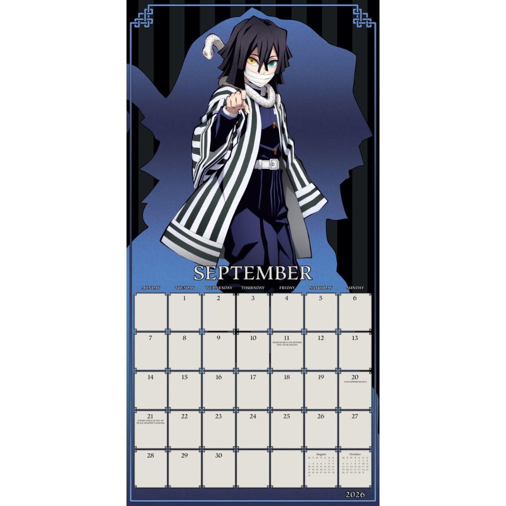 2026 Demon Slayer - Square Wall Calendar